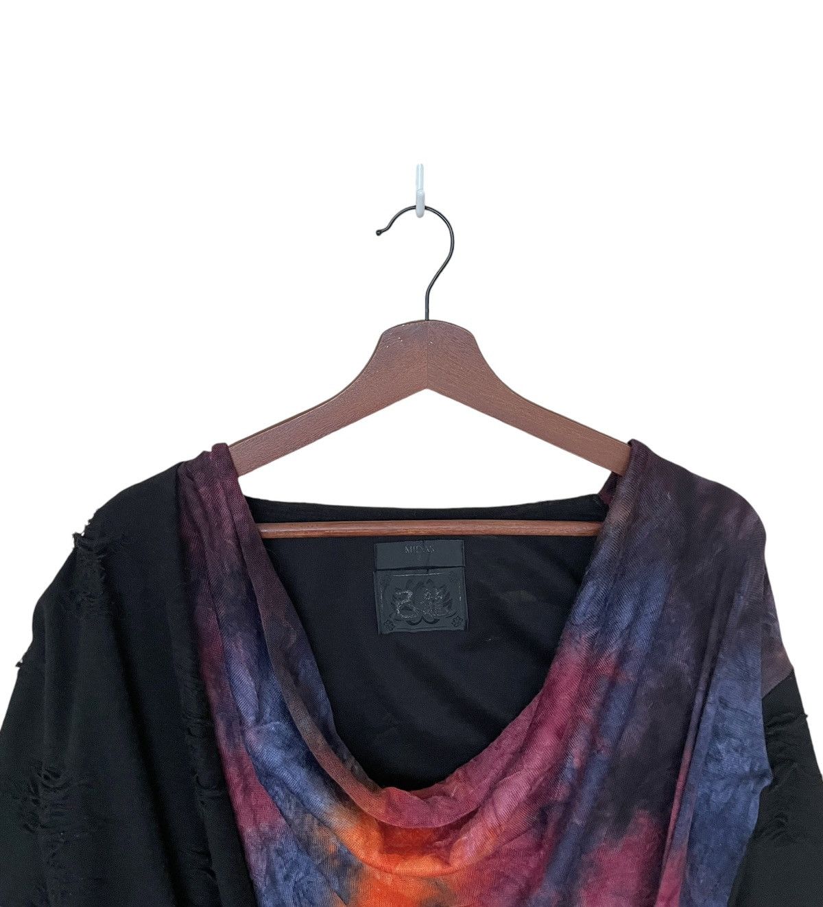 If Six Was Nine × Japanese Brand × Le Grande Bleu (L.G.B.) Vintage Japanese Brand Midas Cowl Black Top 1990s Size US M / EU 48-50 / 2 - 3 Thumbnail