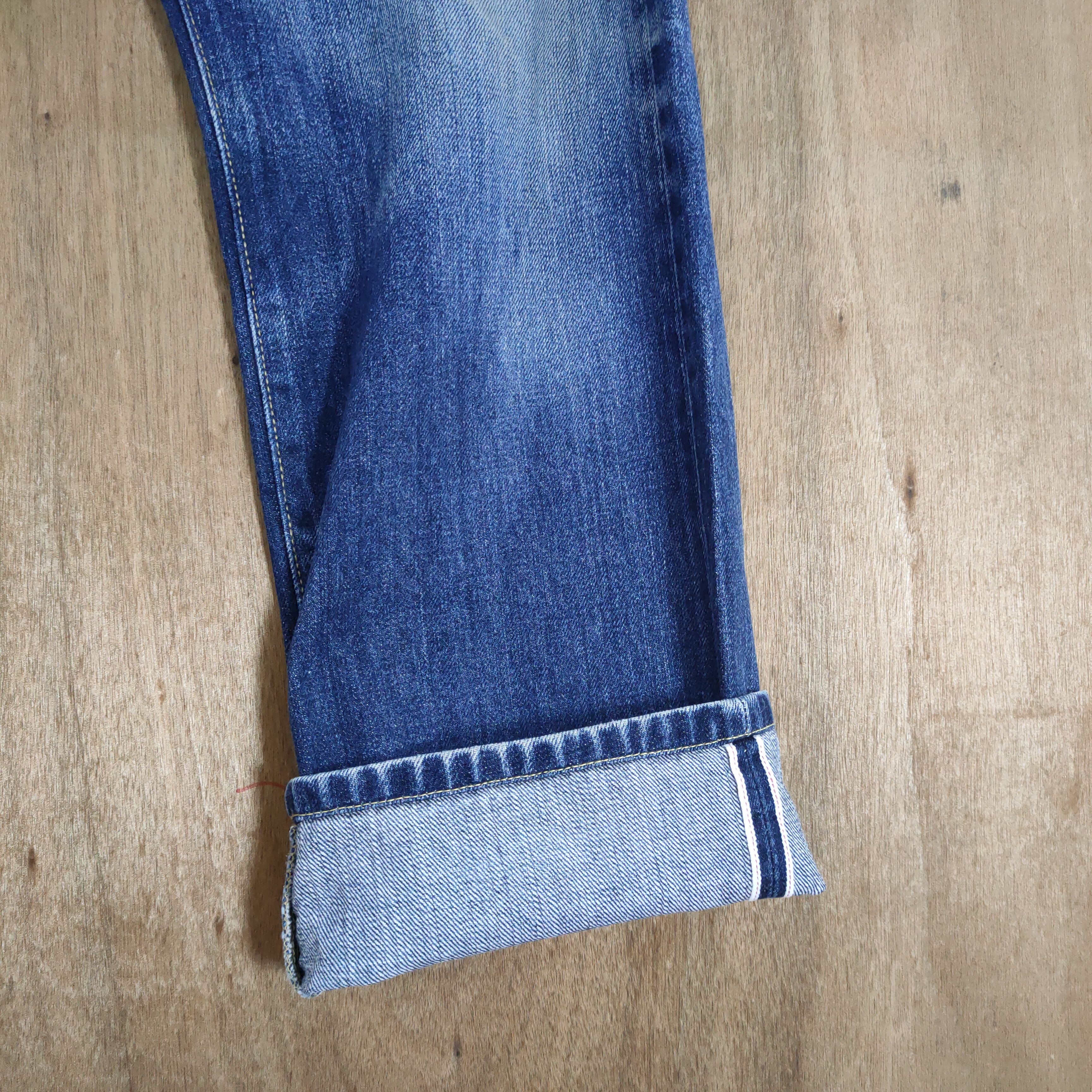 Japanese Brand VINTAGE JAPANESE SELVEDGE FADED MUD WASH JEANS PANTS Size US 33 - 11 Thumbnail