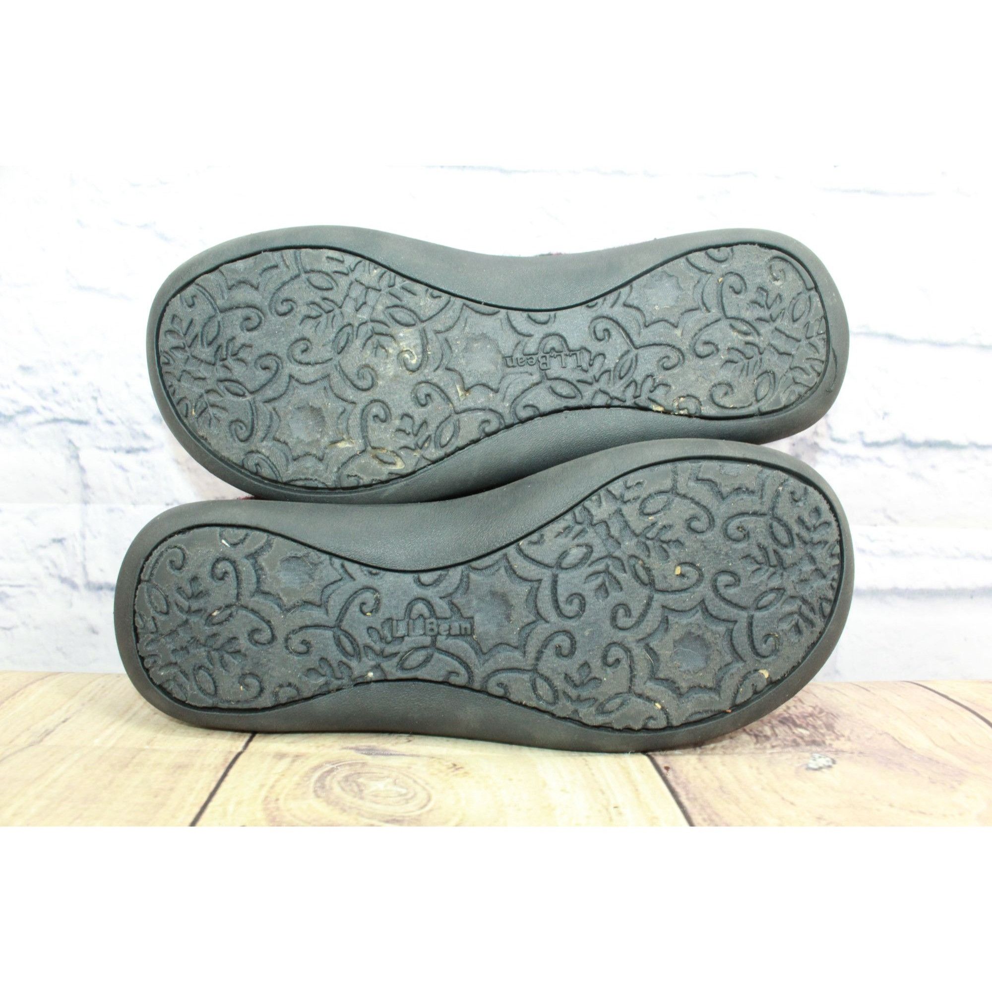 L.L. Bean LL Bean Red Wool Buffalo Check Slipper Scuffs Women's Size 7 Size US 7 / IT 37 - 9 Thumbnail