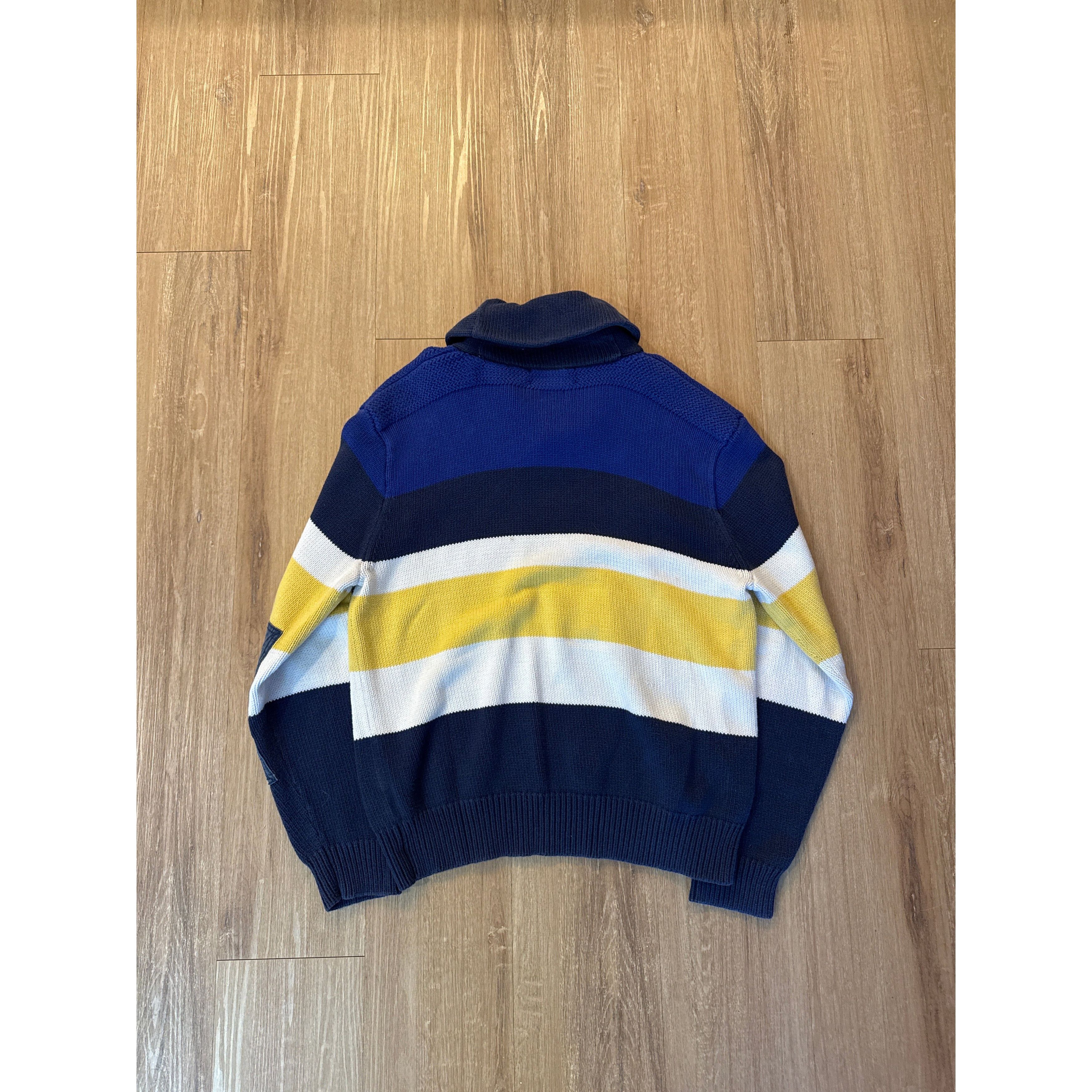 Other Vintage Polo Ralph Lauren Toggle Shawl Blue Navy Cotton Elbo Size US XL / EU 56 / 4 - 3 Thumbnail