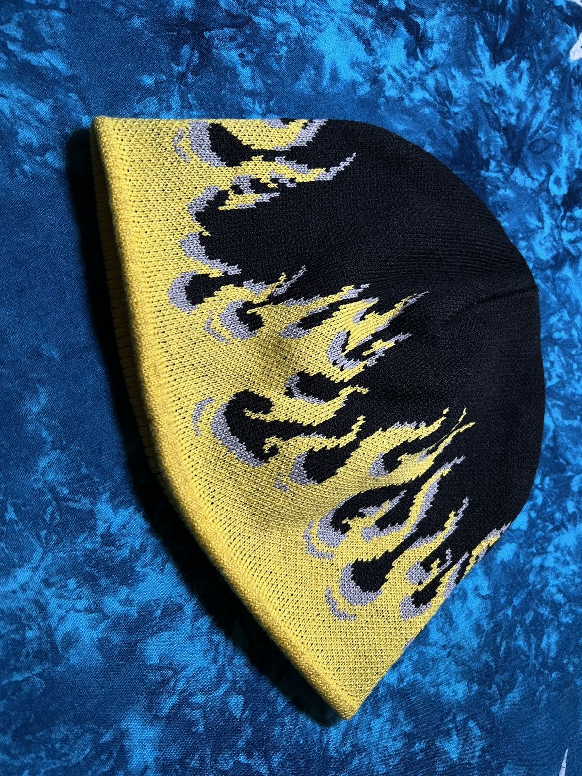 Vintage 🔥Flame/Fire Hat Y2K Bula Hellfire Skate Beanie Knitted🔥 Size ONE SIZE - 7 Thumbnail