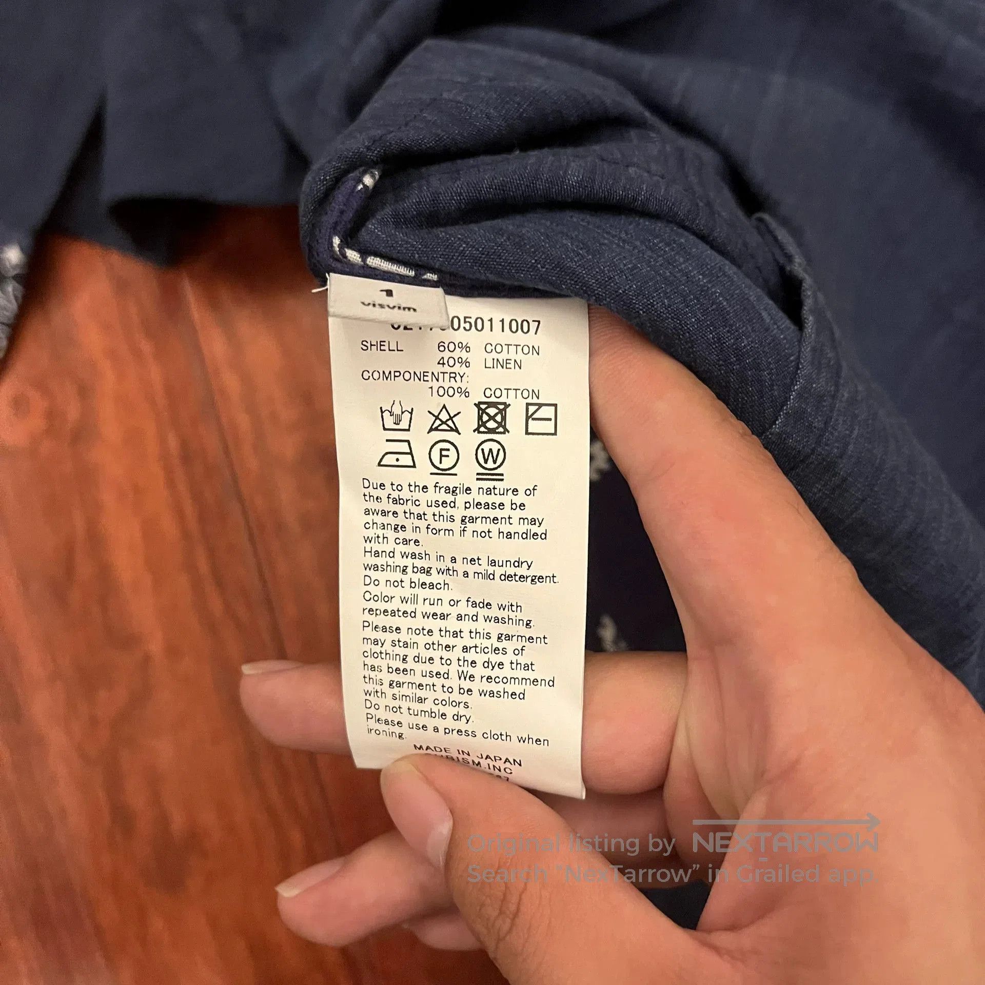 Visvim Visvim ICT Kerchief Border Tunic Navy. Size US S / EU 44-46 / 1 - 5 Thumbnail