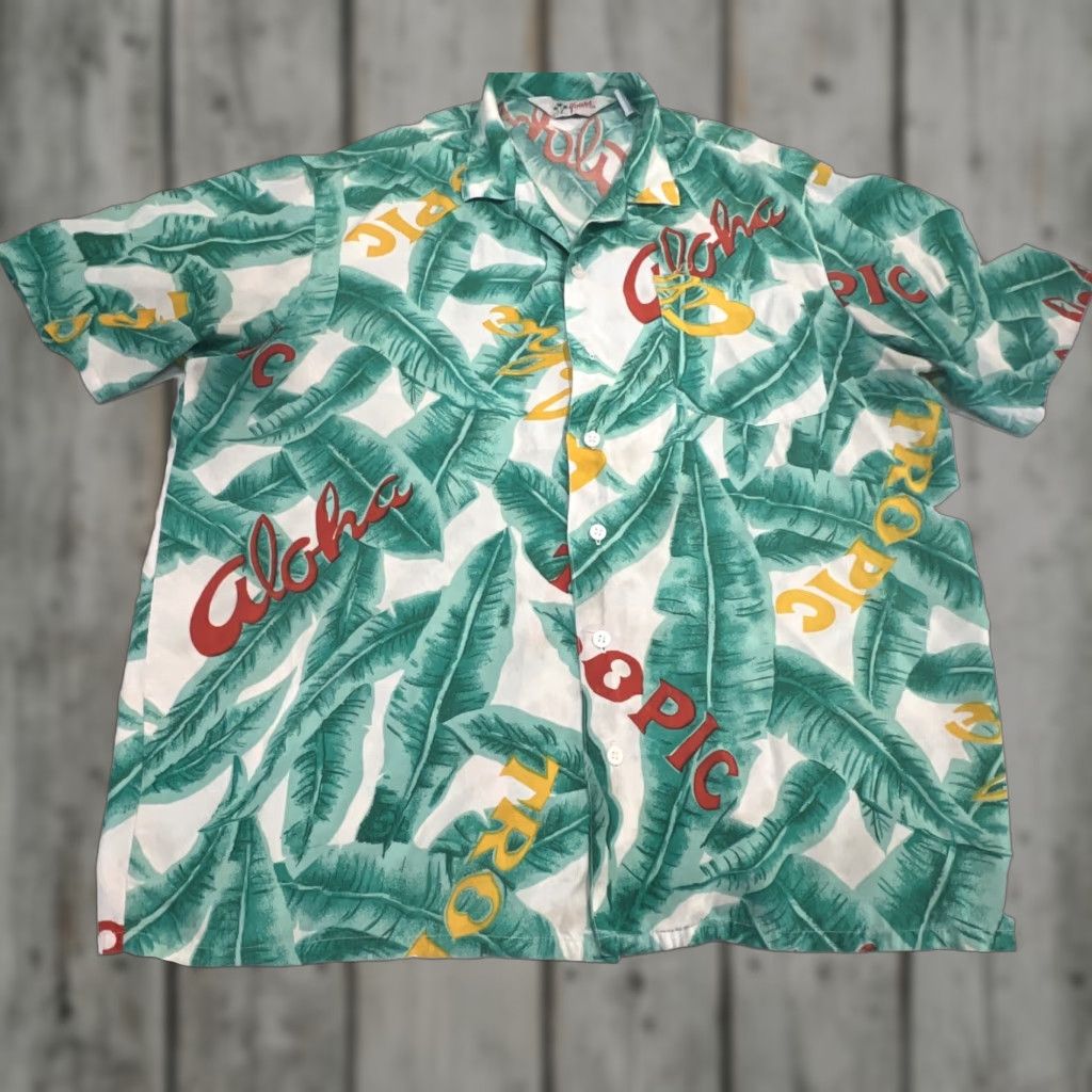 ALOHAS VINTAGE Tropically Yours Hawaiian Shirt Men’s Large Rayon Aloha Floral Summer Spring Casual Party Cockail Size US L / EU 52-54 / 3 - 1 Thumbnail