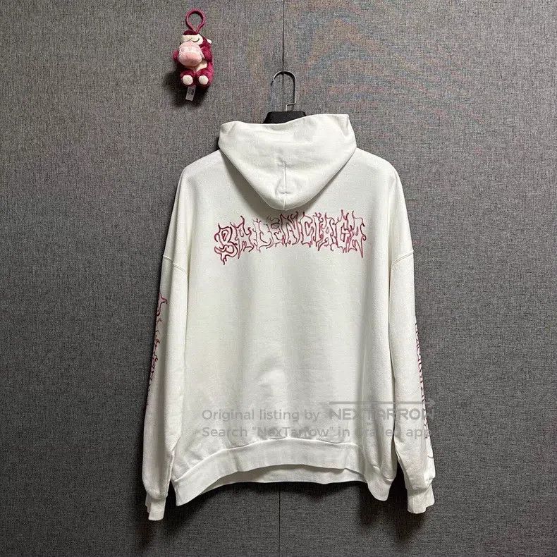 Balenciaga Balenciaga Letter Printed Sweatshirt Size US M / EU 48-50 / 2 - 2 Thumbnail
