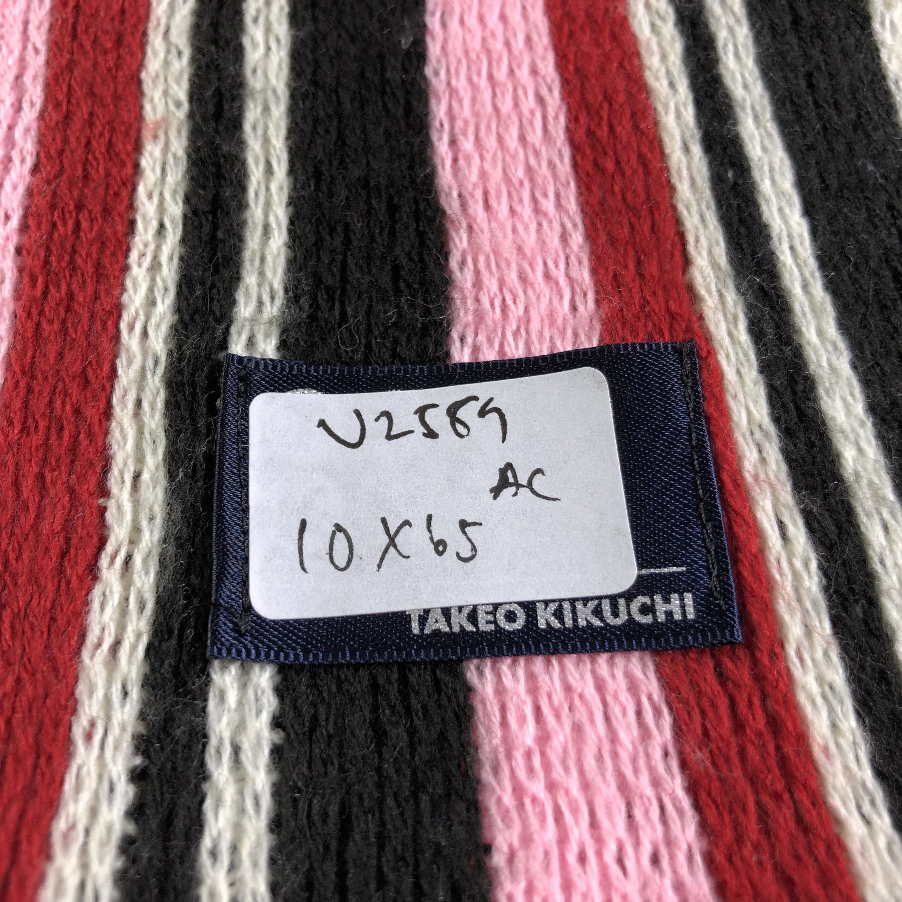 Takeo Kikuchi Takeo Kikuchi Striped Scarf Muffler Neckwear V2589 Size ONE SIZE - 6 Thumbnail