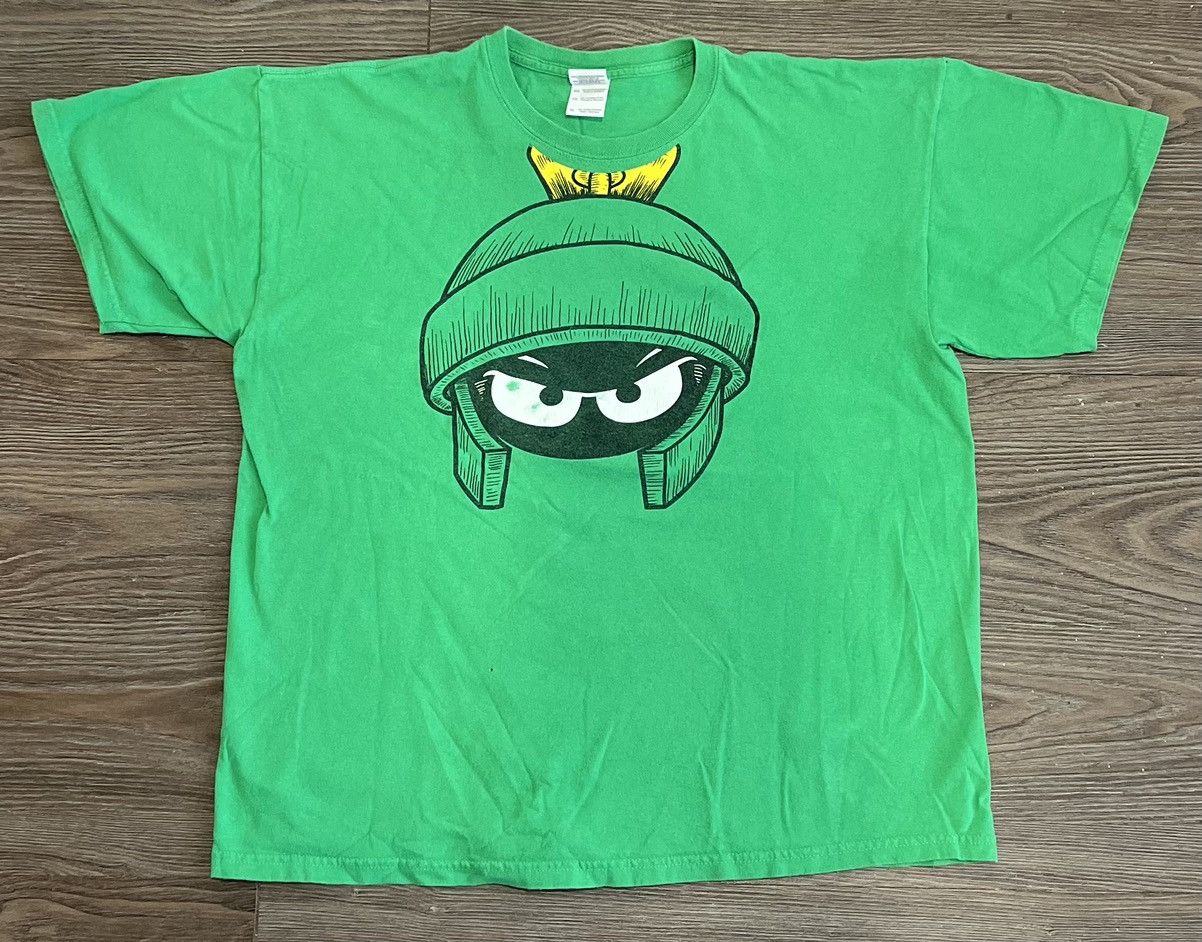 Gildan × Vintage Vintage Y2K Marvin the Martian Shirt Size US XL / EU 56 / 4 - 1 Thumbnail