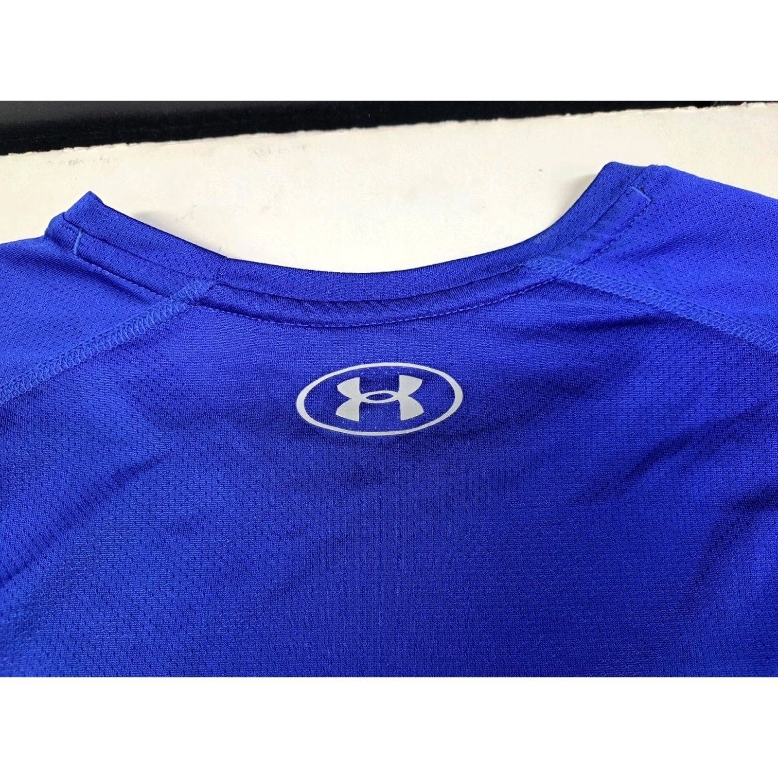 Under Armour Under Armour Mens 3/4 Sleeve Baseball Shirt Blue/Grey Size L Crew Neck P/SP 7004 Size US L / EU 52-54 / 3 - 5 Thumbnail
