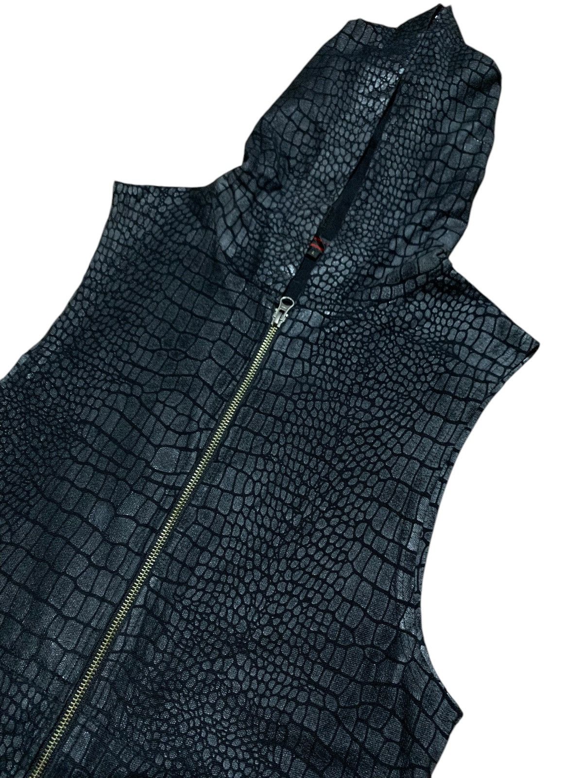 Tornado Mart 2000s Grosbec cyber python texture sleeveless hoodie lgb Size US L / EU 52-54 / 3 - 8 Thumbnail