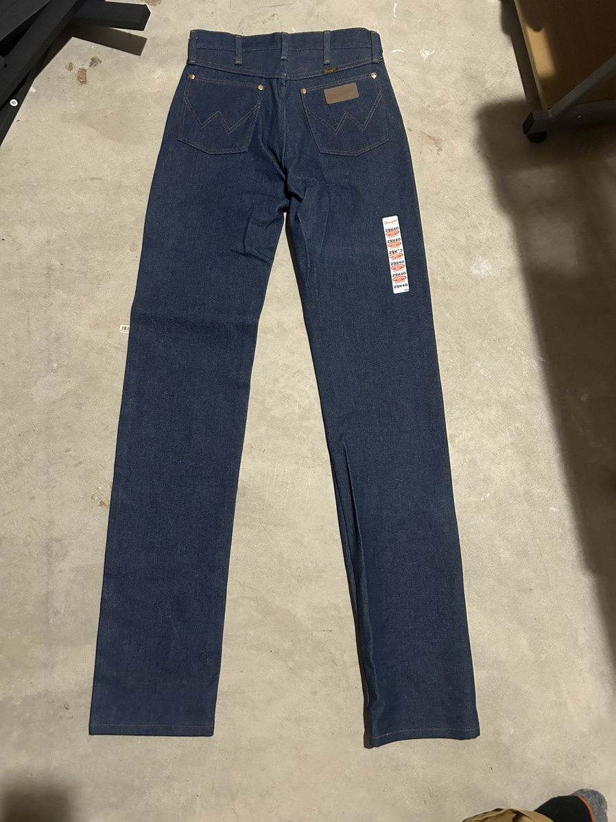 Vintage × Wrangler Wrangler Raw Denim Size US 29 - 2 Thumbnail