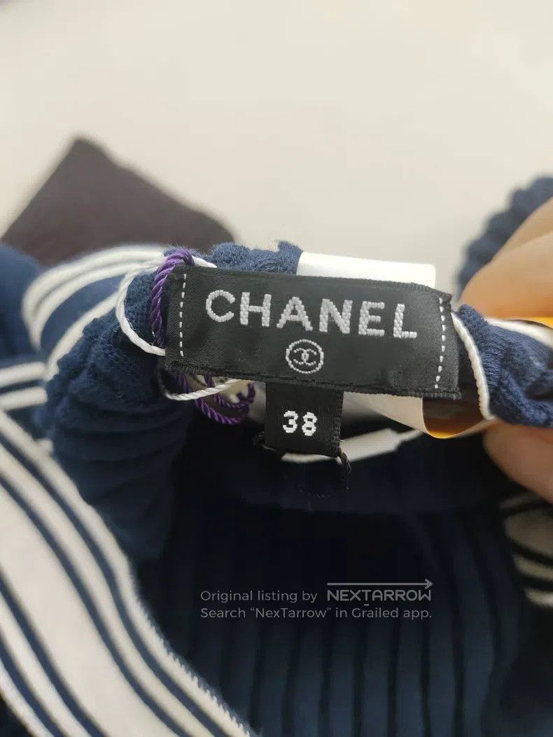 Chanel Chanel Dark blue waist letter knitted skirt Size 25" / US 0 / IT 36 - 3 Thumbnail