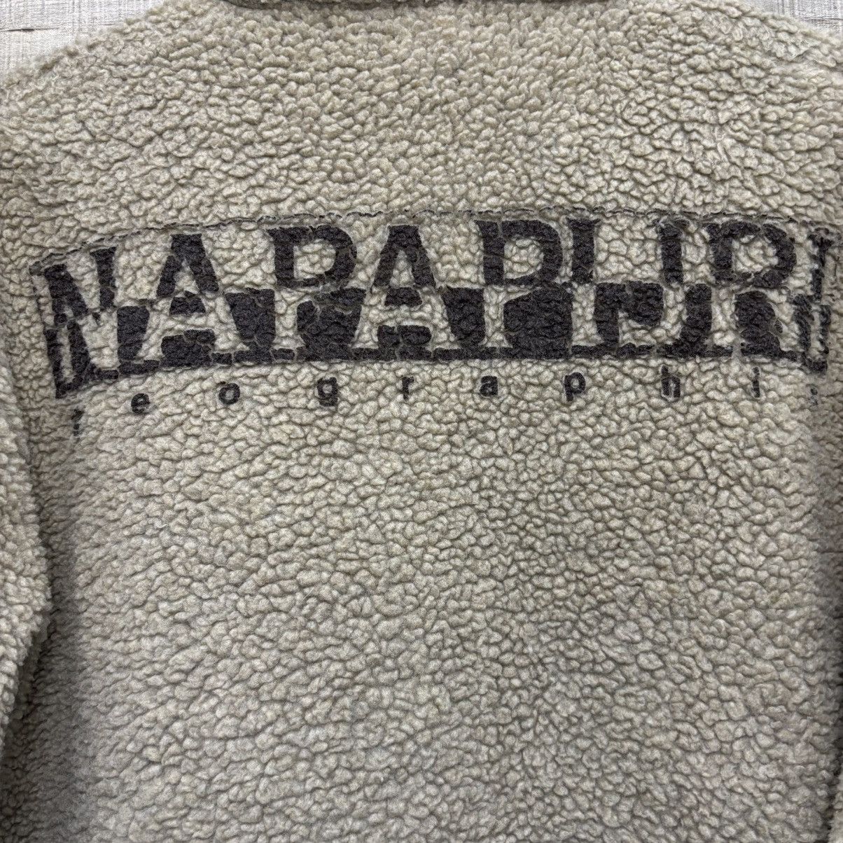 Napapijri Vintage Napapijri Geographic 1/4 Fleece Pullover Size US L / EU 52-54 / 3 - 2 Thumbnail