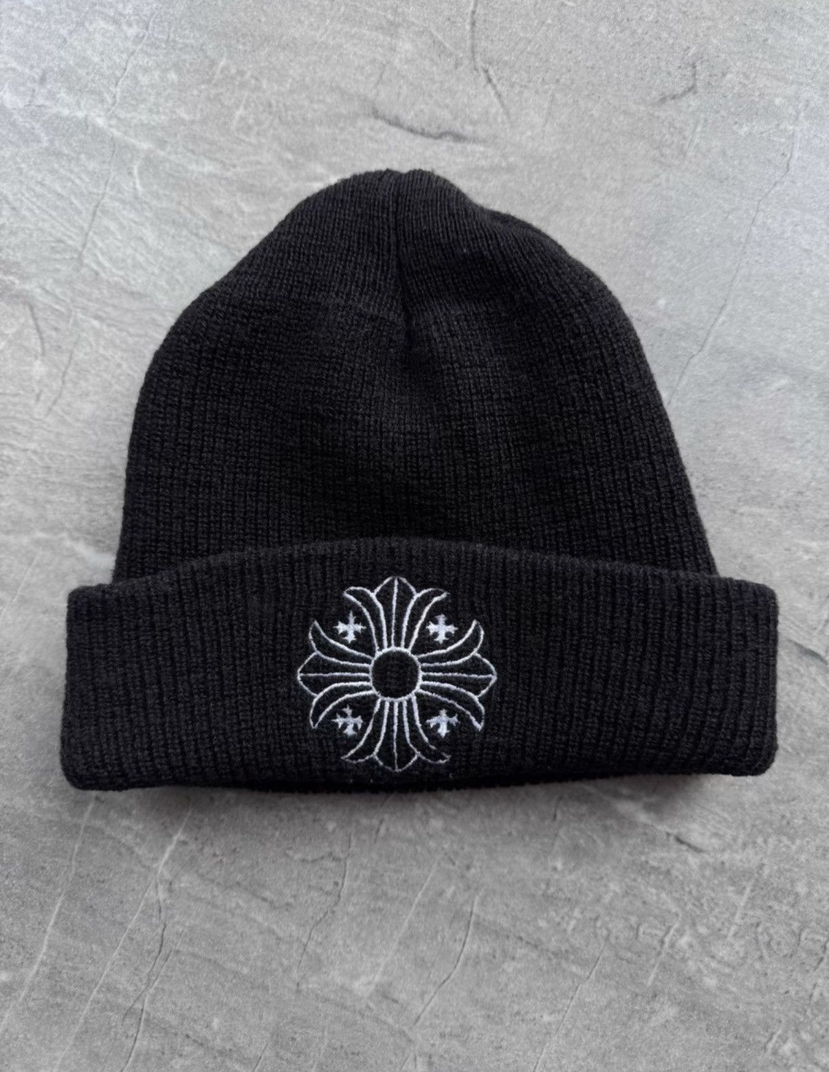 Chrome Hearts Cross Embroidered Beanie