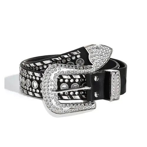 Other 960Stylish Rhinestone-Studded Western Belt Size ONE SIZE - 1 Thumbnail
