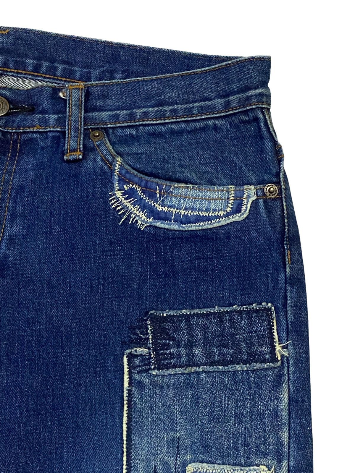 Hysteric Glamour × Japanese Brand Hysteric Glamour Patchwork Denim Pants Size US 30 / EU 46 - 15 Thumbnail