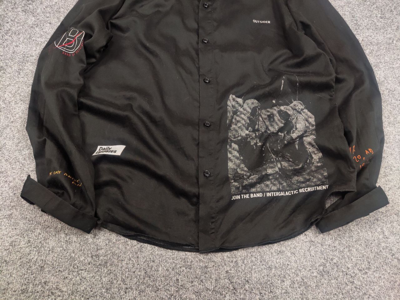 Band Of Outsiders × Designer × Hysteric Glamour Band of Outsiders brand Japan Design All Logo Button Shirt Size US S / EU 44-46 / 1 - 5 Thumbnail