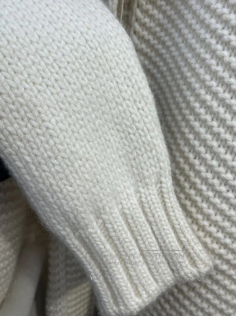 Loro Piana Loro Piana Shearling Lambskin and Cashmere Knit Jacket Size S / US 4 / IT 40 - 6 Thumbnail