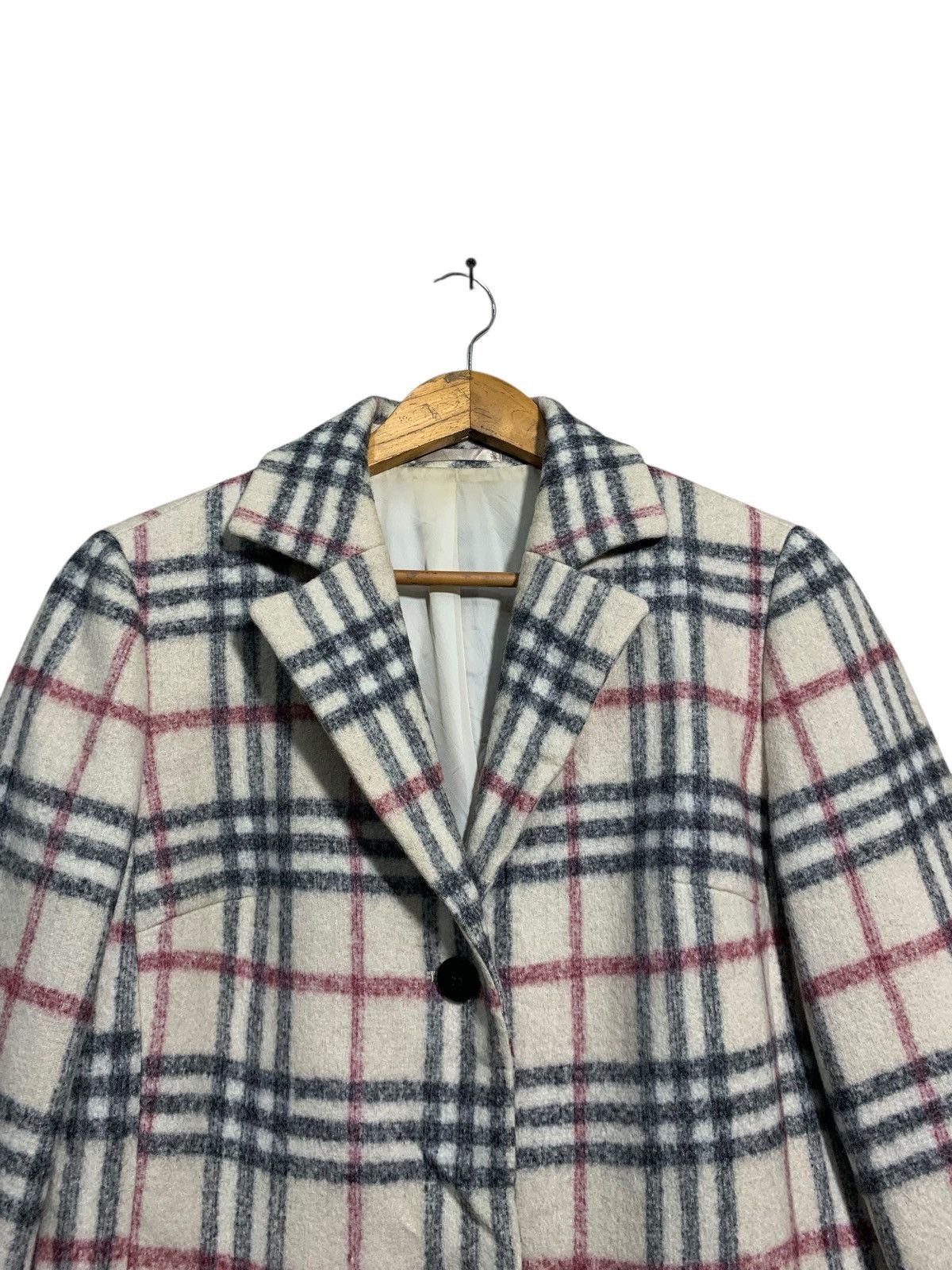 Burberry 🔥BURBERRY NOVACHECK WOOL JACKETS Size M / US 6-8 / IT 42-44 - 4 Thumbnail