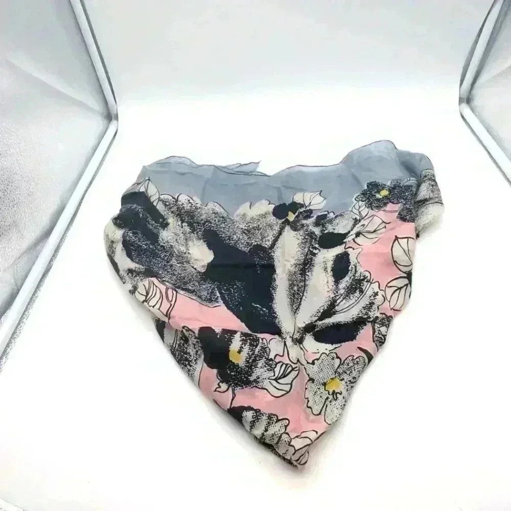 Vintage Vintage 30 in black gray and pink scarf Size ONE SIZE - 1 Thumbnail