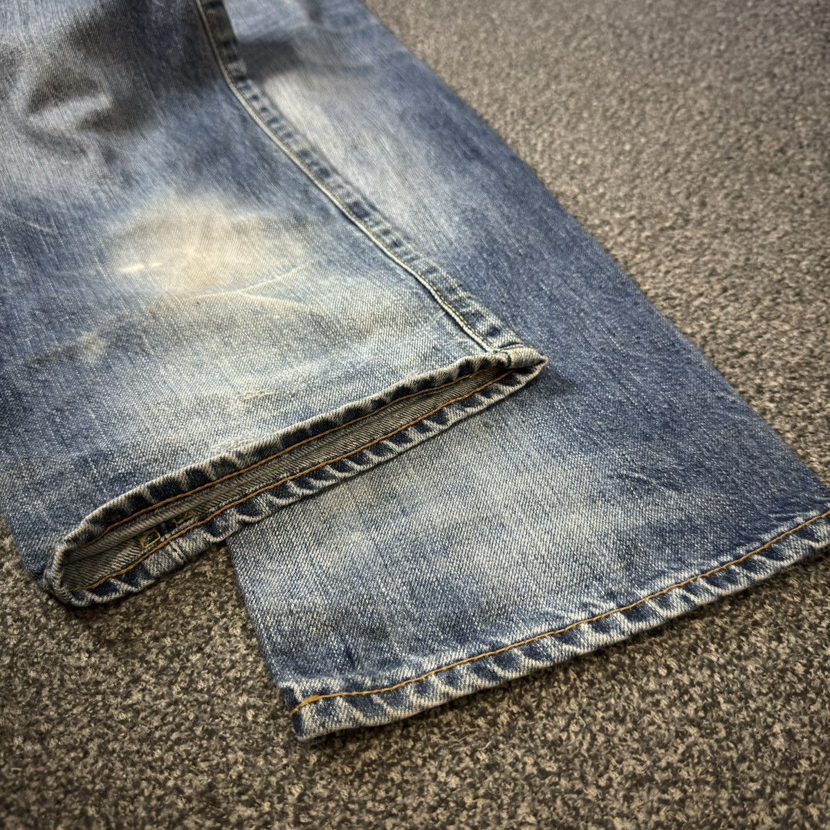 Undercover × Uniqlo 🔥🇯🇵 Vintage 90s Japanese Uniqlo UJ Distressed Faded Denim Size US 32 / EU 48 - 11 Thumbnail