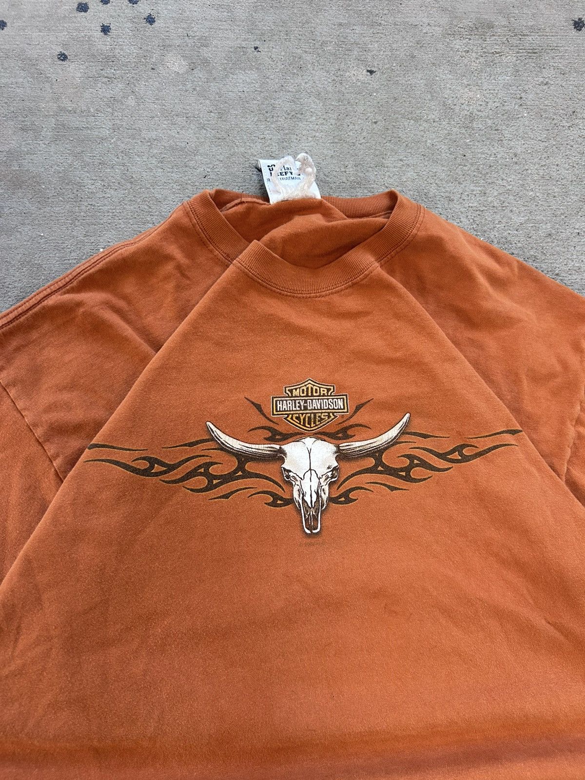 Harley Davidson Vintage Harley Davidson Low Country Charleston Bull Tee Size US XL / EU 56 / 4 - 2 Thumbnail