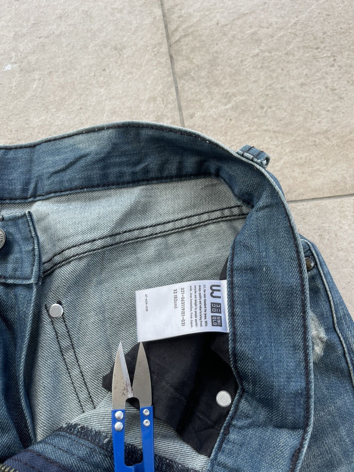 Japanese Brand 🔥Japanese Brands Uniqlo Distressed Denim W33🔥 Size US 33 - 6 Thumbnail