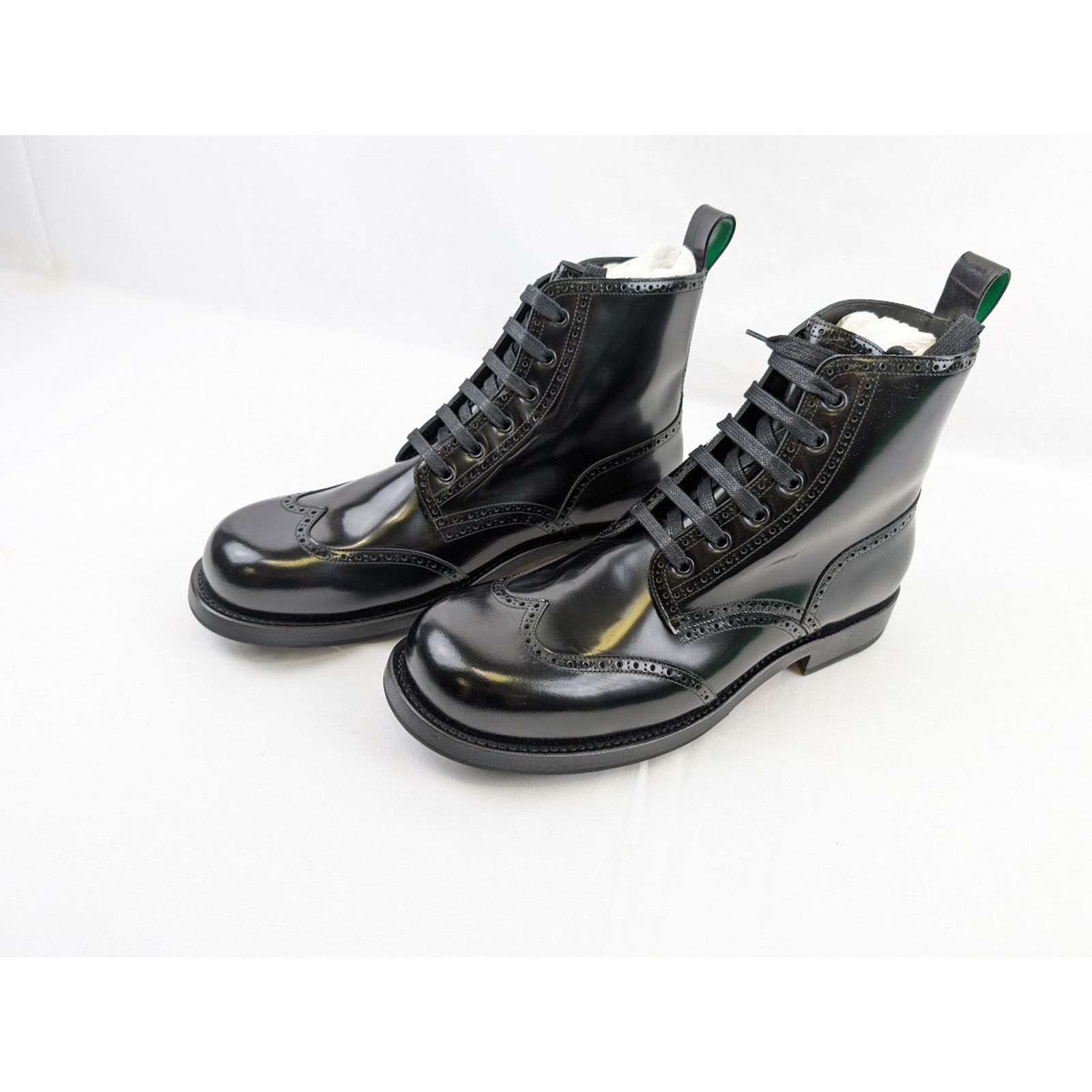 Bottega Veneta o1rshd1 Gloss Vinyl Wardrobe Ankle Boots in Black Size US 8 / EU 41 - 15 Thumbnail