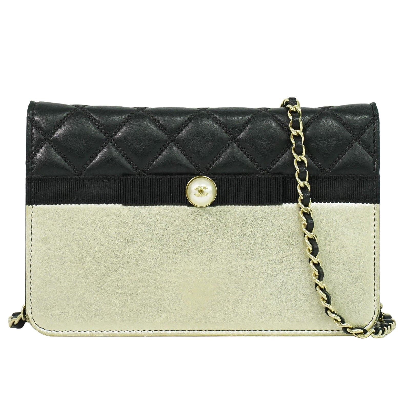 Chanel Chain Wallet Quilted Leather