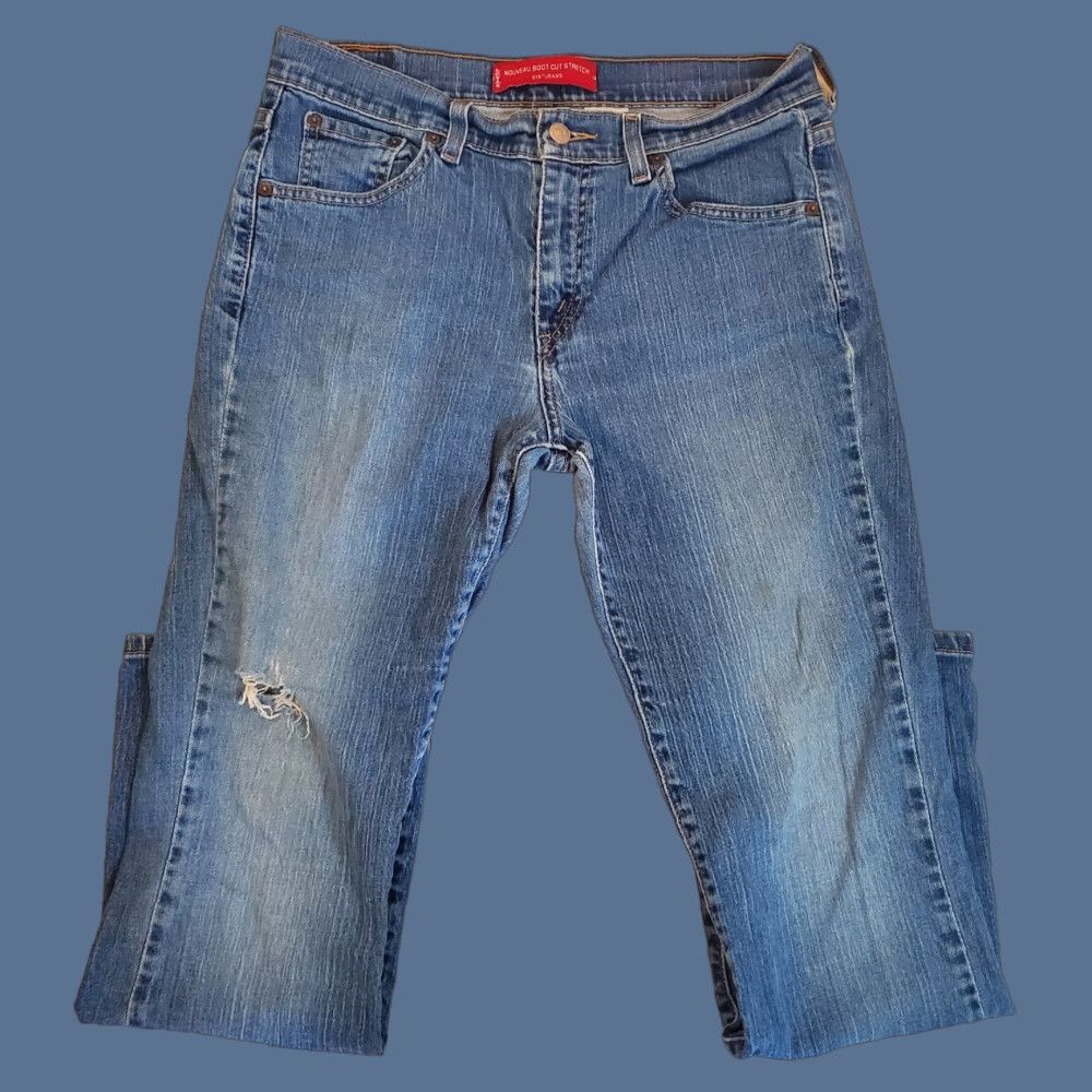 Levi's VTG Levi's Nouveau Boot Cut 515 Blue Jeans Medium Wash Low Rise 10s Women Jeans 5-Pocket Denim 29in Inseam Y2K 90s Logo Blue Size 32" / US 10 / IT 46 - 1 Thumbnail