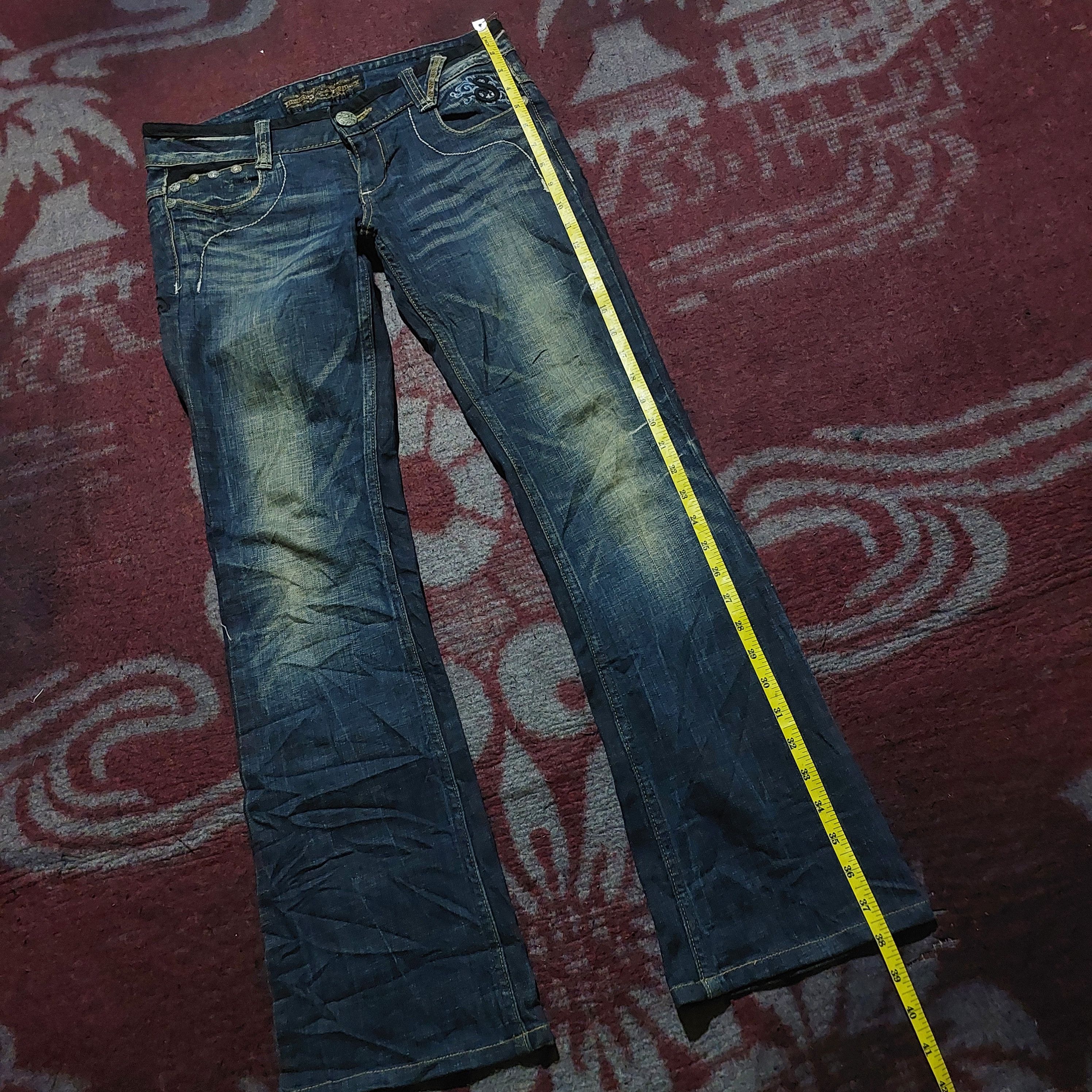 Hysteric Glamour Studio R.P Butterfly Embroidered Studded bootcut Denim Size US 32 / EU 48 - 16 Thumbnail