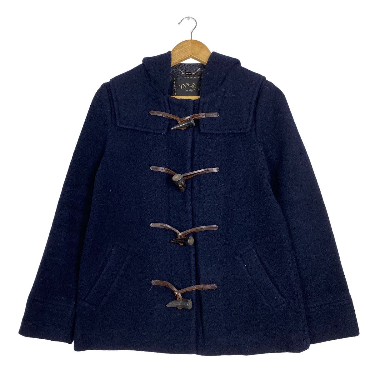 Japanese Brand Agnes B wool duffle jacket hoodie Size US L / EU 52-54 / 3 - 1 Thumbnail