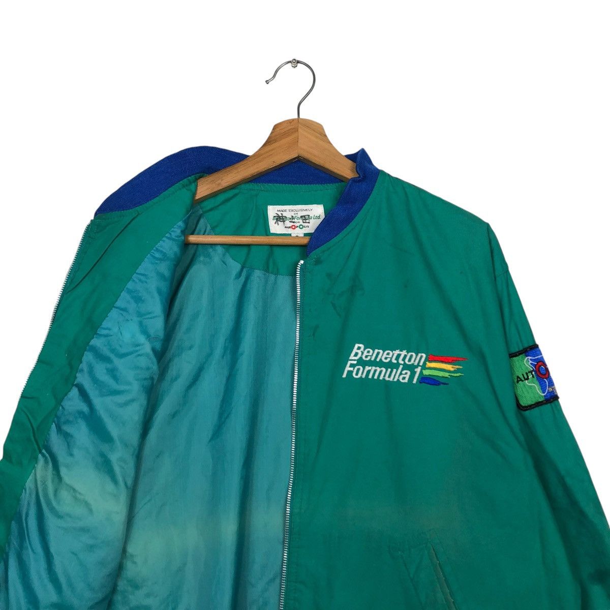 Japanese Brand 🔥VINTAGE BOMBER JACKET BENETTON FORMULA LTD AUTOPOLIS Size US L / EU 52-54 / 3 - 14 Thumbnail