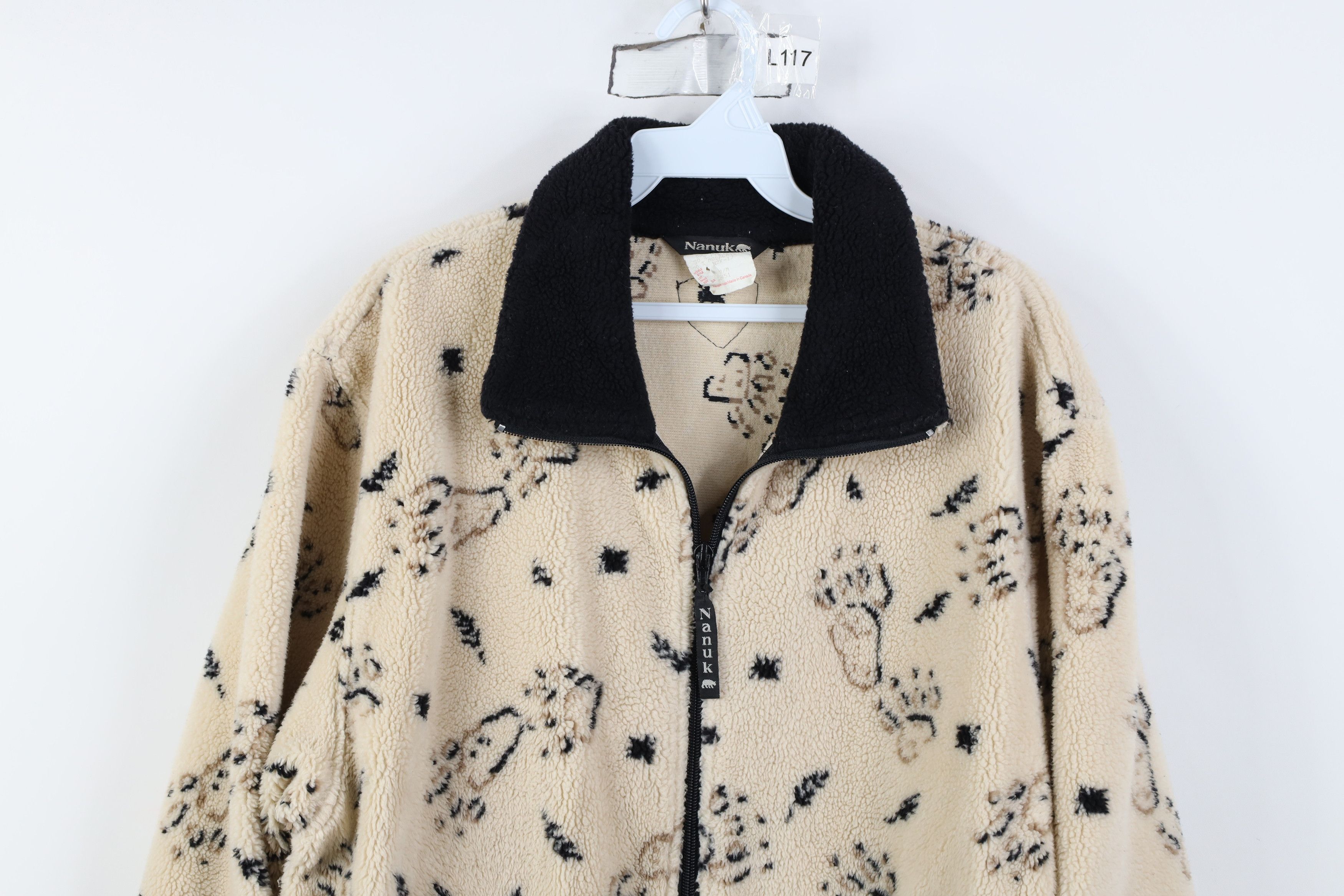 Vintage Vintage 90s Streetwear Animal All Over Print Fleece Jacket Size M / US 6-8 / IT 42-44 - 2 Thumbnail