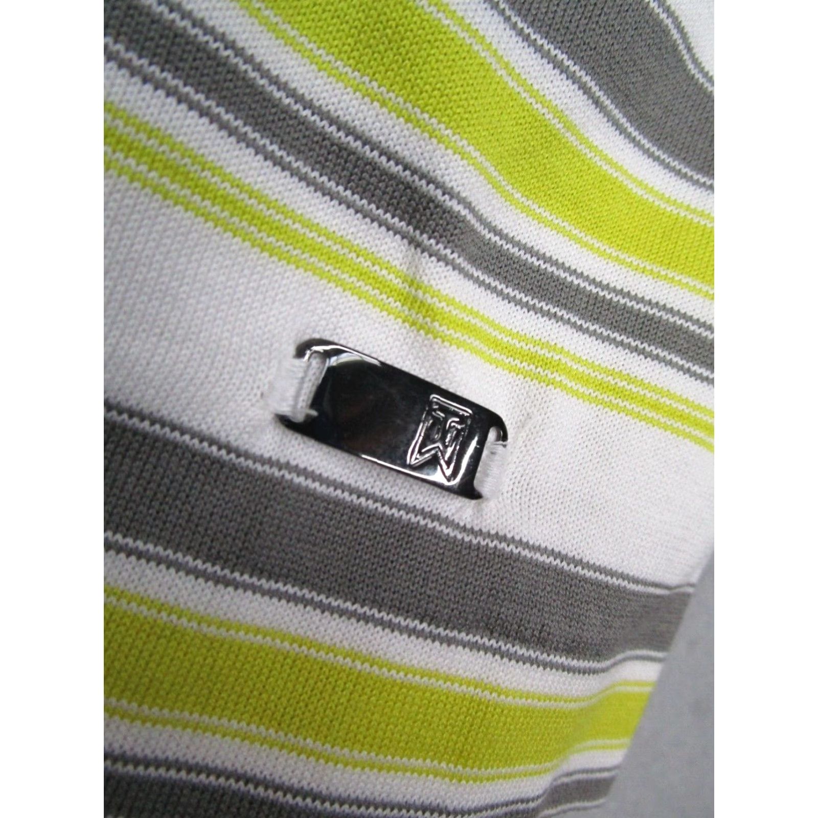 Nike NIKE Tiger Woods COLLECTION Nike Shirt Polo Mens Large Green Dri-Fit Short Sleeve Golf Polo Shirt Sports Modern Striped 00s? Size US L / EU 52-54 / 3 - 4 Thumbnail
