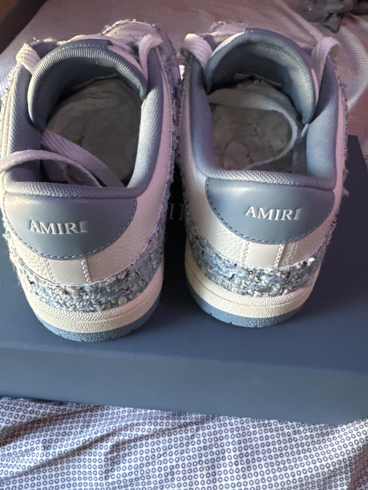 Amiri Mens Boulce and Leather Skel Top Sneaker Size US 12 / EU 45 - 4 Thumbnail
