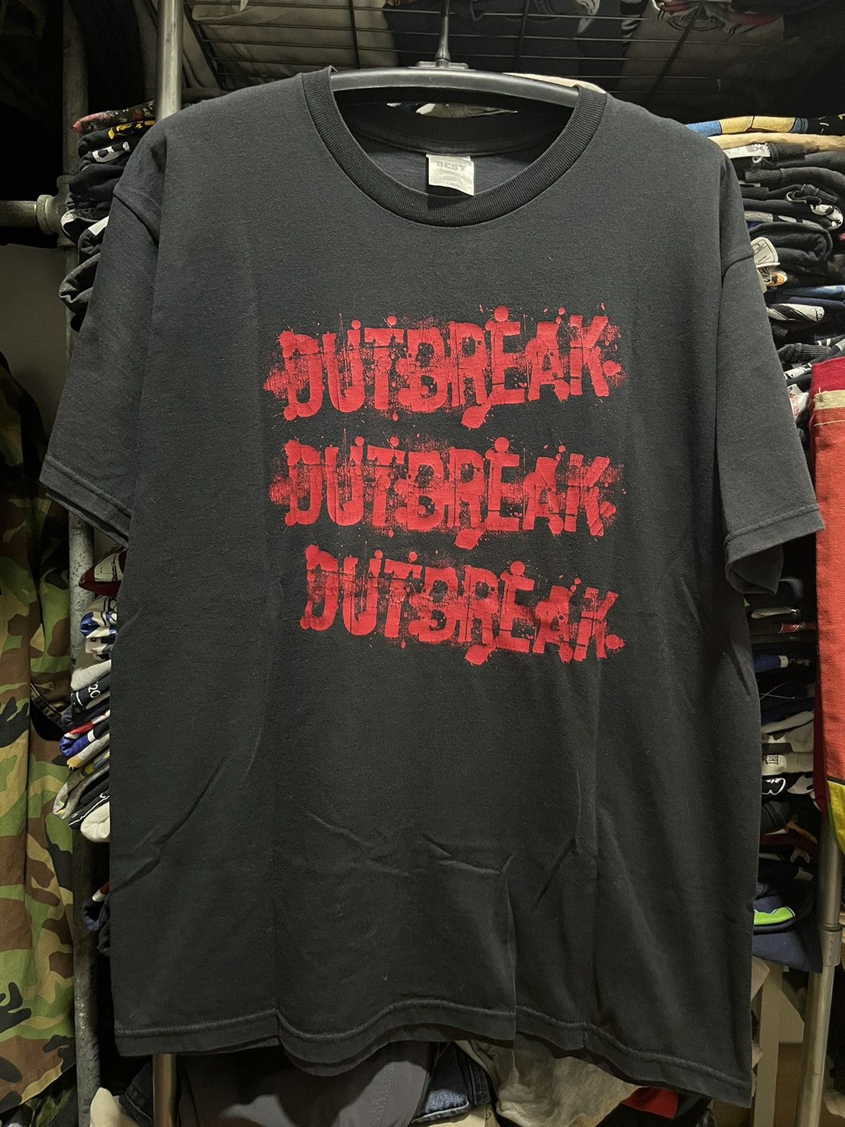 Band Tees Outbreak Hardcore Punk Bridge 9 Records Band Tee 00s Size US L / EU 52-54 / 3 - 2 Thumbnail