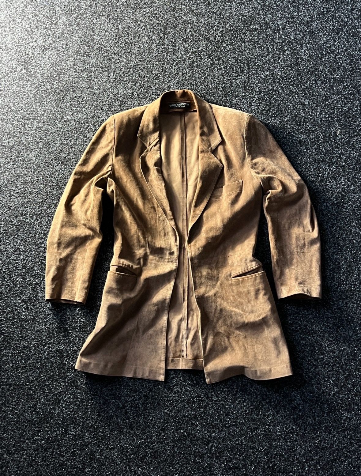 Designer × Mario Valentino ARCHIVE VINTAGE VALENTINO MARIO LUXURY LEATHER BLAZER JACKET Size US M / EU 48-50 / 2 - 1 Thumbnail