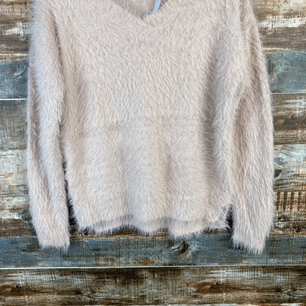 Japanese Brand DL Khalita Pink fur shaggy Knitwear #C1063 Size M / US 6-8 / IT 42-44 - 3 Thumbnail