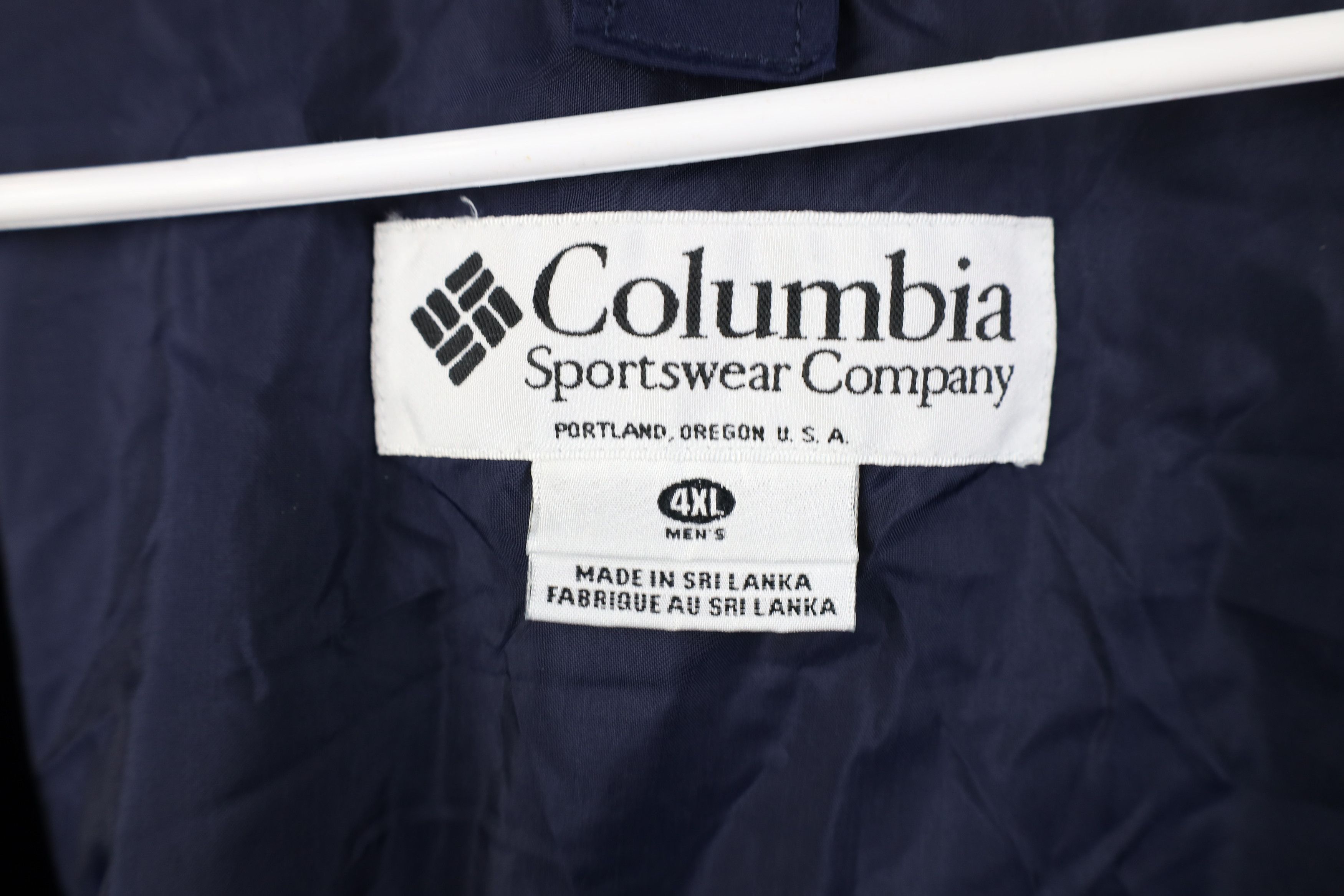 Columbia Vintage 90s Columbia Hooded 2 In 1 Parka Jacket Navy Blue Size US XXL / EU 58 / 5 - 13 Thumbnail