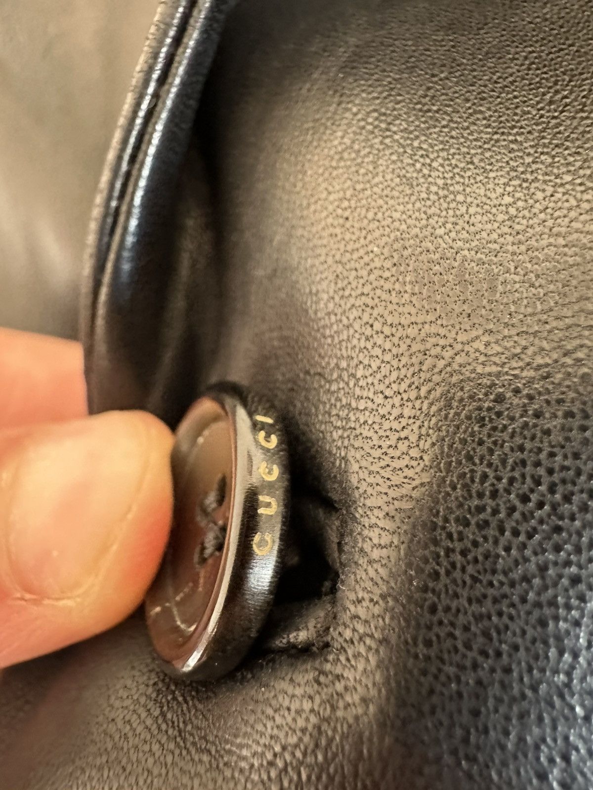 Gucci Gucci SS98 by Tom Ford Black Leather Blazer Size 48R - 9 Thumbnail