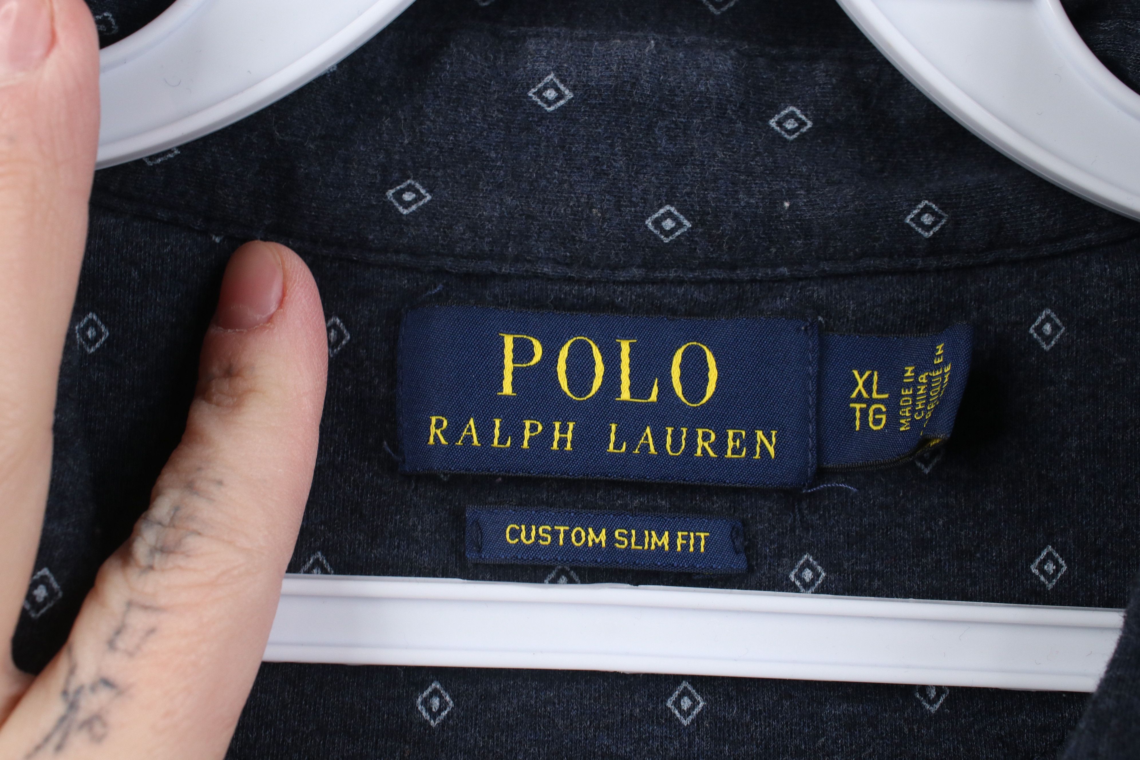 Polo Ralph Lauren Vintage Y2K Ralph Lauren Diamond Knit Golf Polo Shirt Blue Size US XL / EU 56 / 4 - 7 Thumbnail