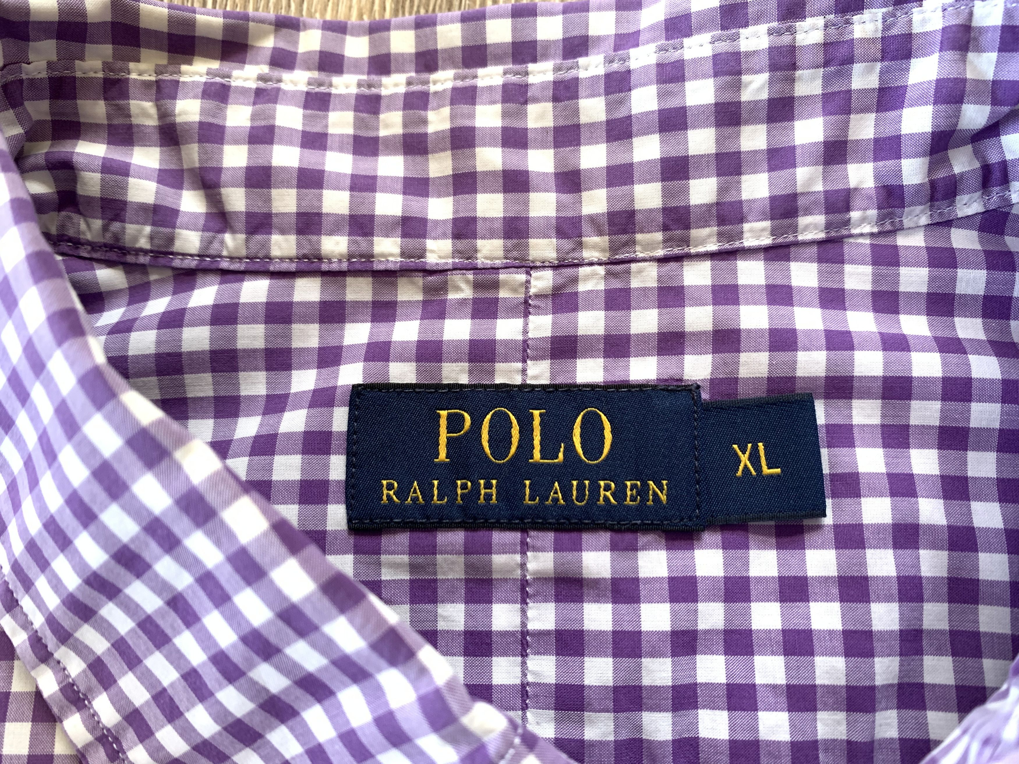 Designer × Polo Ralph Lauren × Ralph Lauren Polo Ralph Lauren Cotton Plate Shirt Size US XL / EU 56 / 4 - 6 Thumbnail