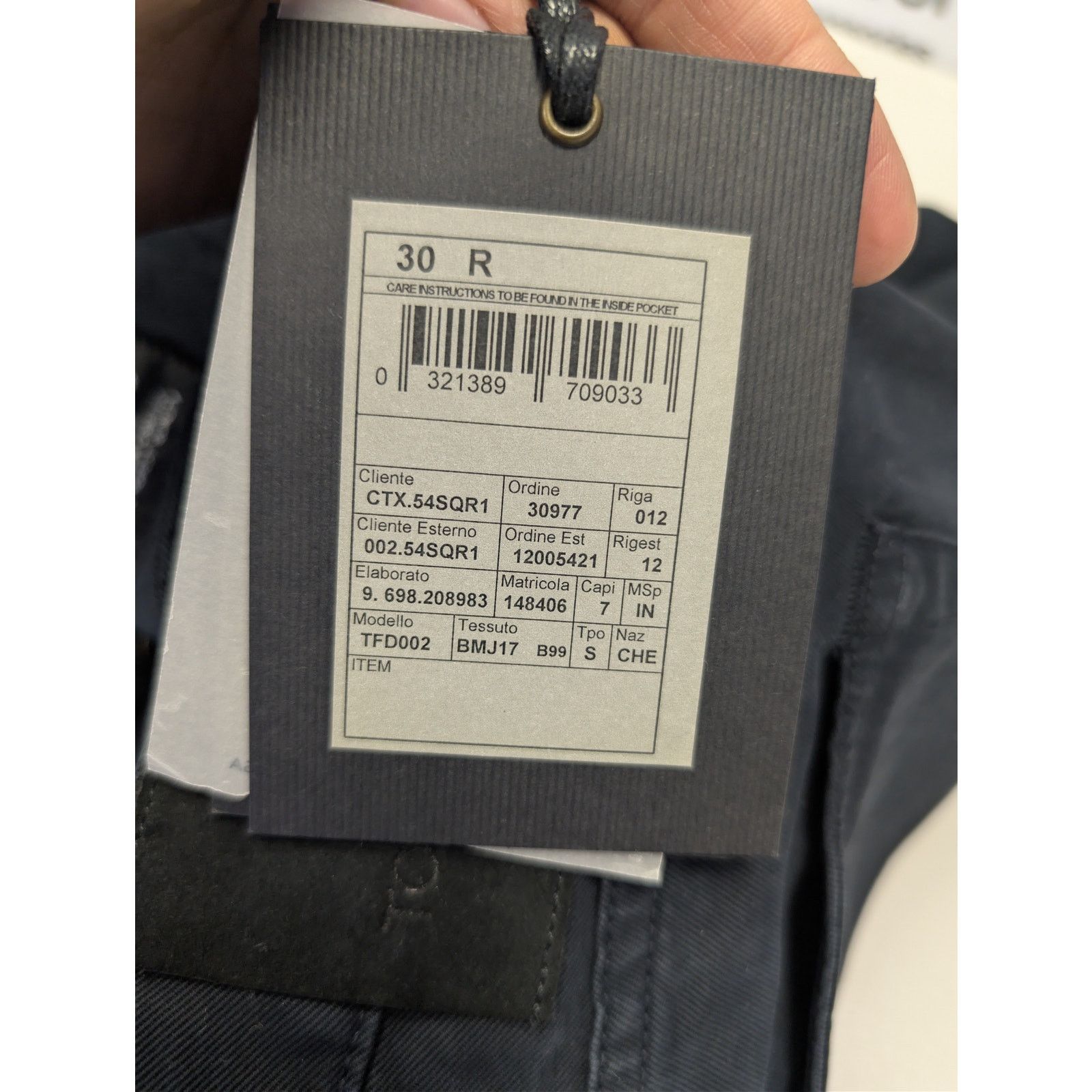 Tom Ford o1rshd1 Straight Fit Denim Jeans in Navy Blue Size US 30 / EU 46 - 19 Thumbnail