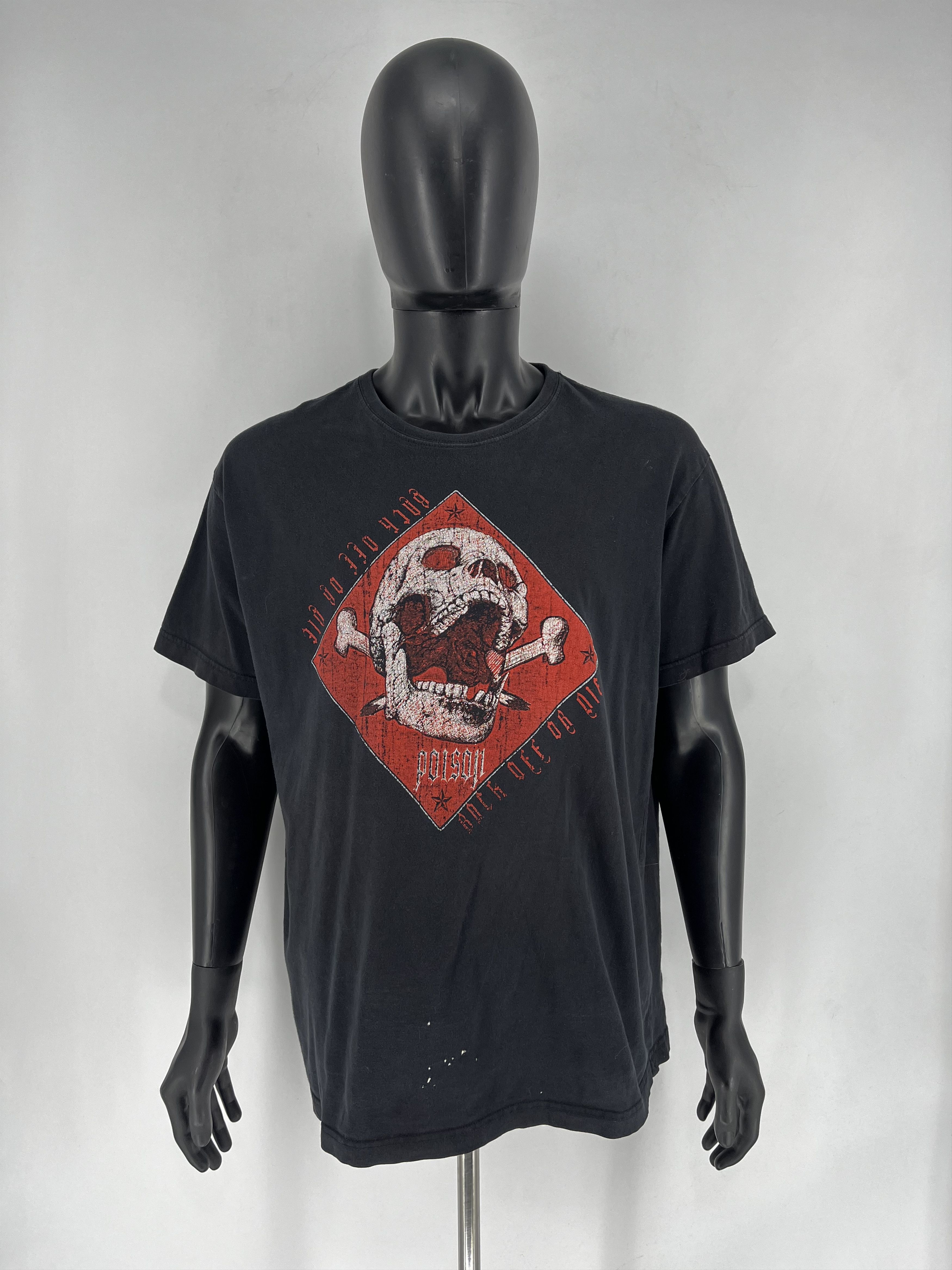 Band Tees × Vintage Y2K Poison American Rock Band Reissue T Shirt Size XXL Size US XXL / EU 58 / 5 - 2 Thumbnail