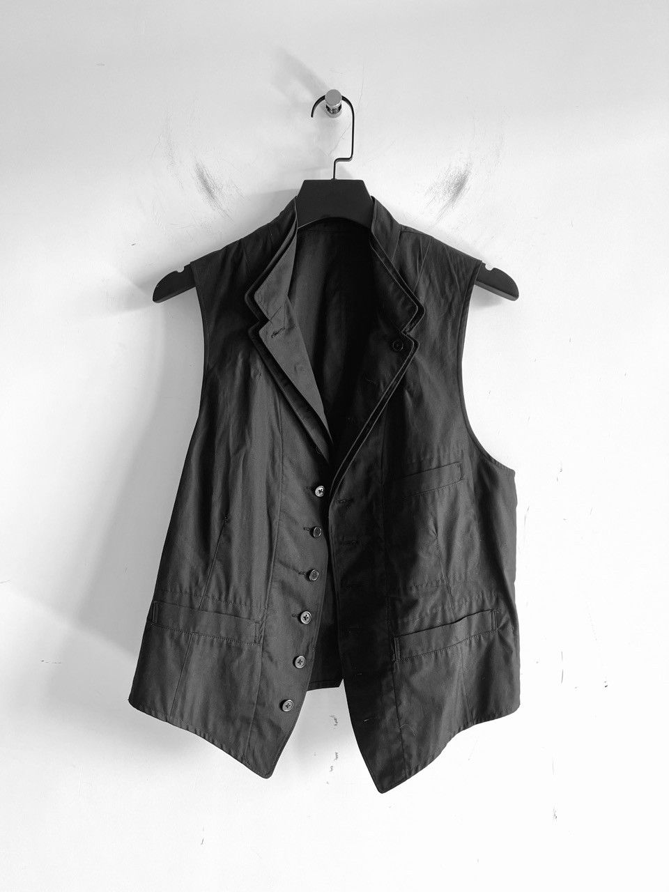 Yohji Yamamoto Yohji Yamamoto Pour Homme - Double Collar 9BS Vest Size US L / EU 52-54 / 3 - 4 Thumbnail