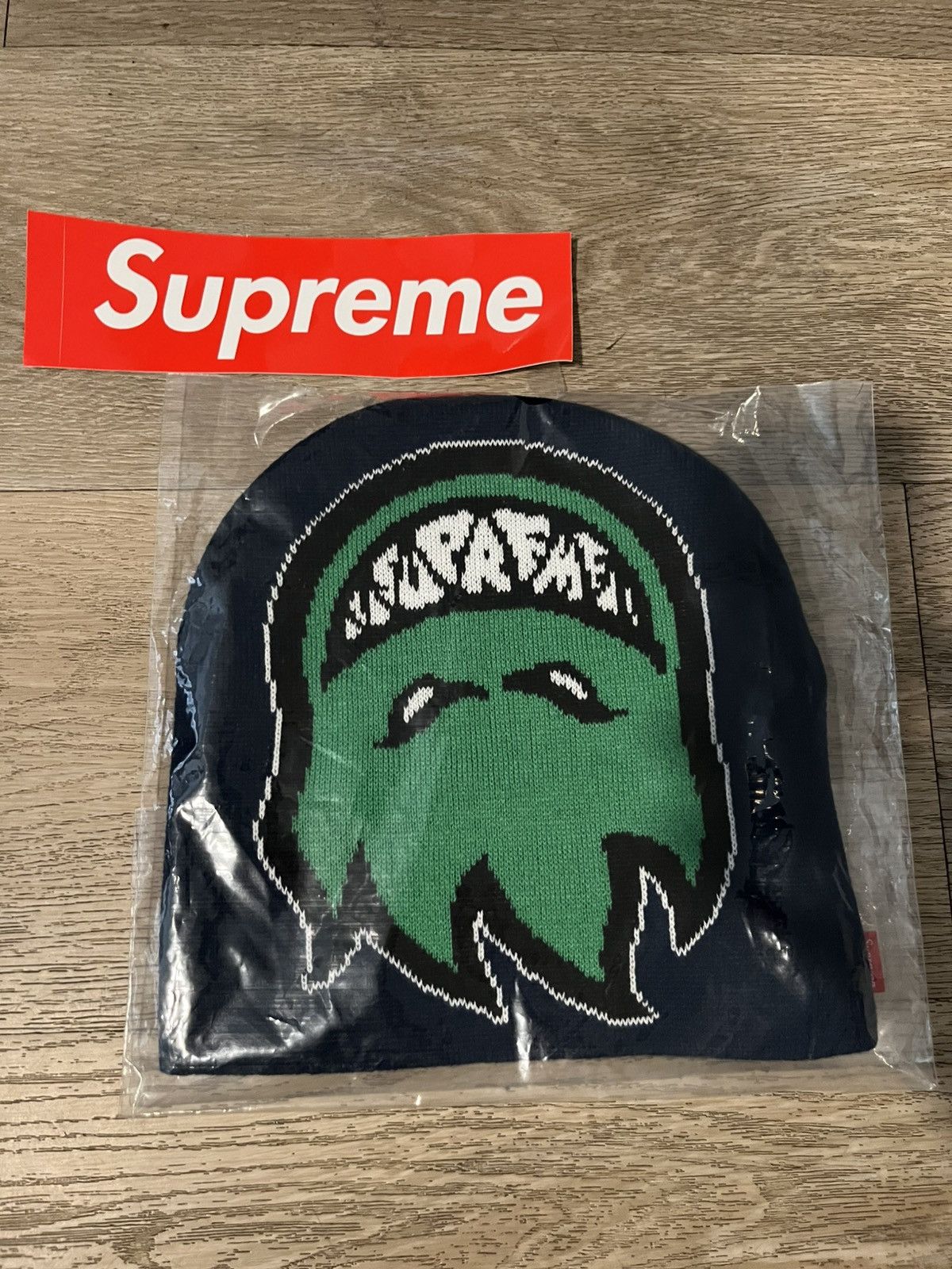 Supreme®/Spitfire® Beanie Navy Supreme Supreme x Spitfire Navy Beanie | Grailed