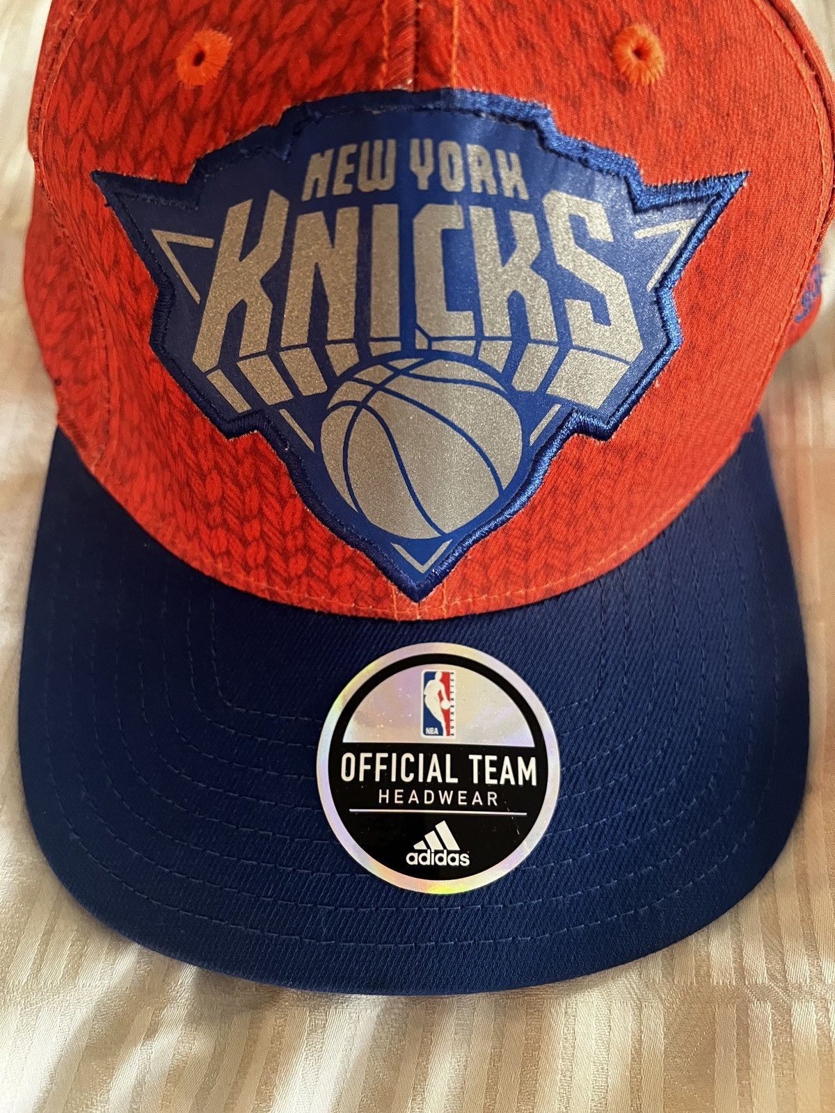 Adidas New York Knicks Official Team Adidas Cap Blue Orange Size ONE SIZE - 2 Thumbnail