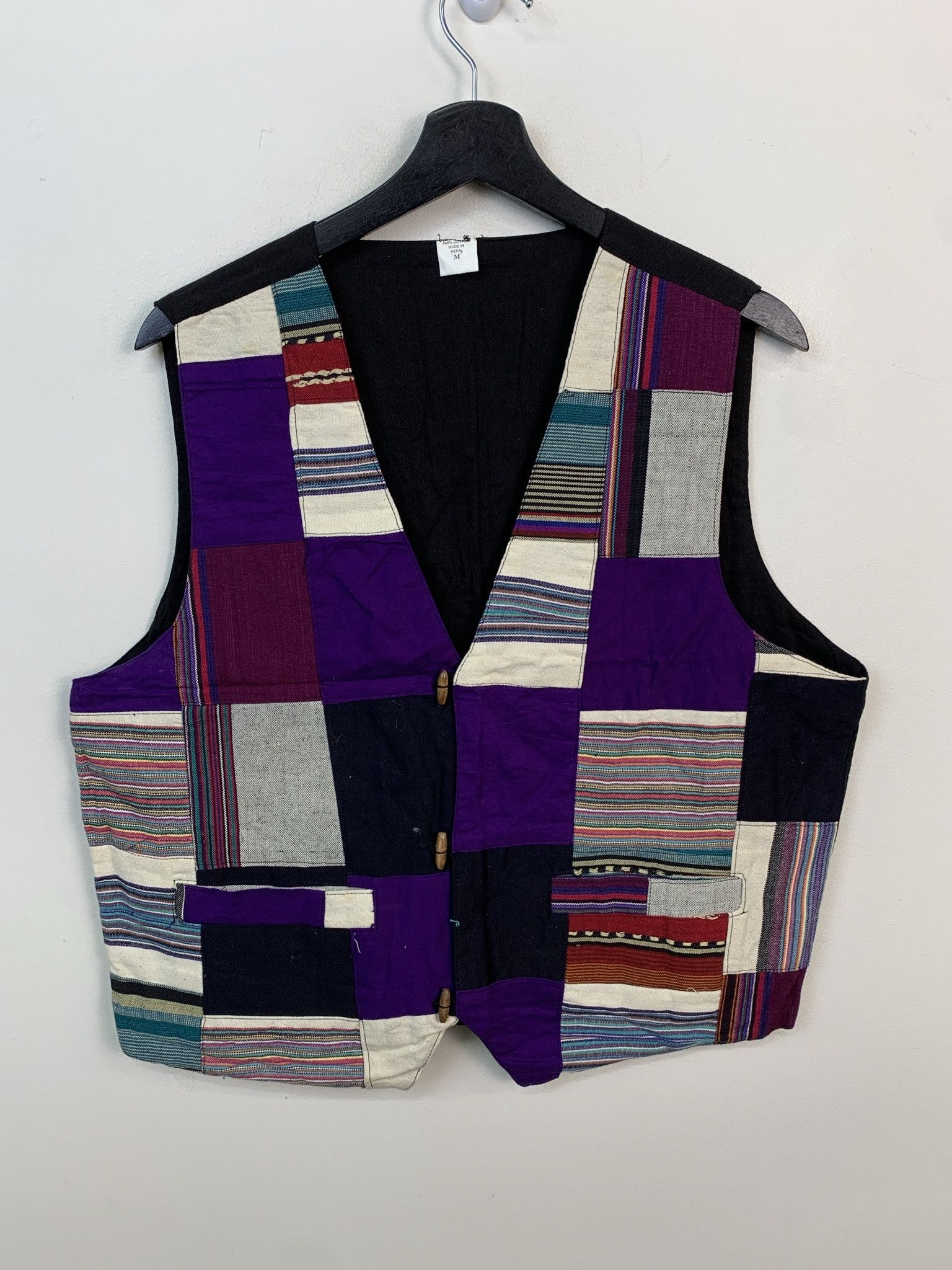 Other Vintage Nepalese Hand Made 1980s Vest Cut and Sew Pattern Size S Size US S / EU 44-46 / 1 - 1 Thumbnail