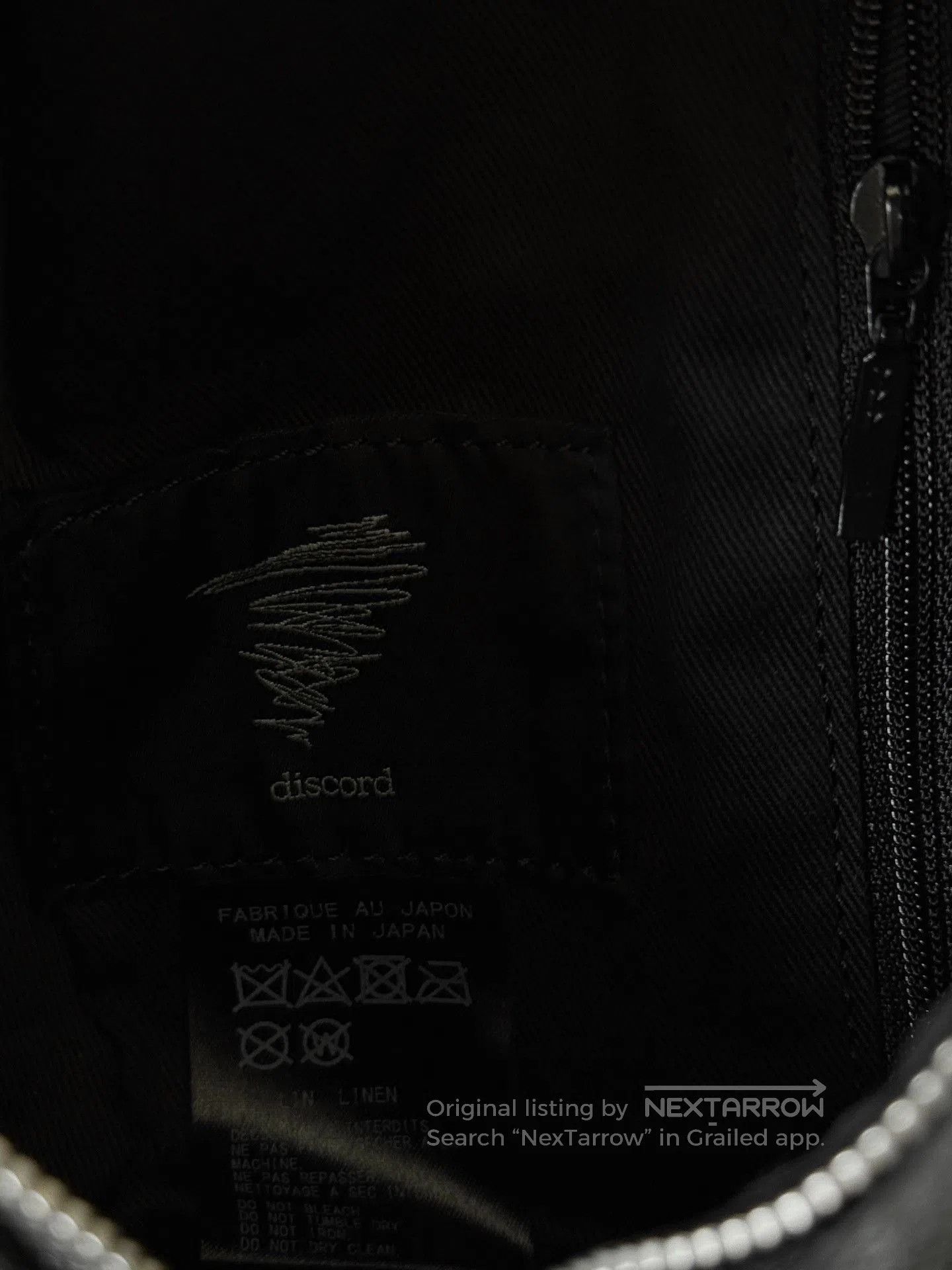 Yohji Yamamoto Yohji Yamamoto Discord Linen Drop Bag. Size ONE SIZE - 7 Thumbnail