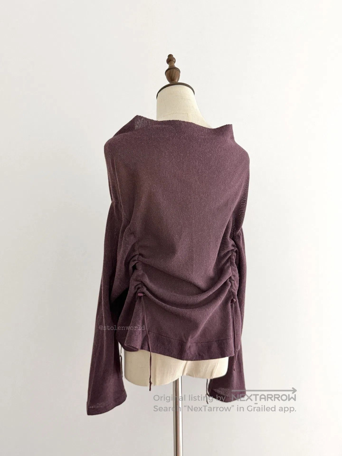 Yohji Yamamoto Yohji Yamamoto Y's Drawstring Top. Size L / US 10 / IT 46 - 4 Thumbnail