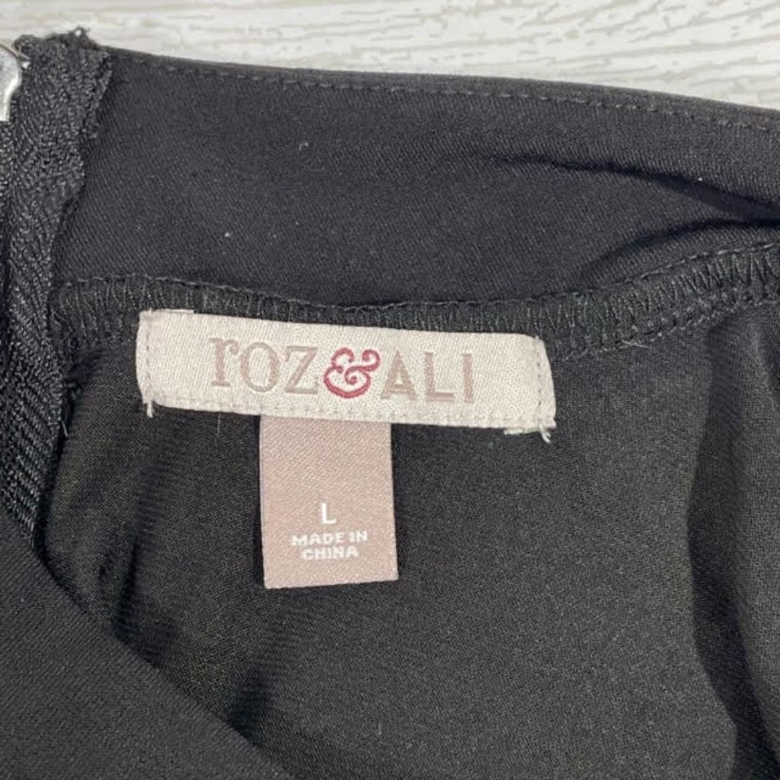 Other Roz and Ali Black Relaxed Fit High Neck Blouse Size Large Size L / US 10 / IT 46 - 4 Thumbnail